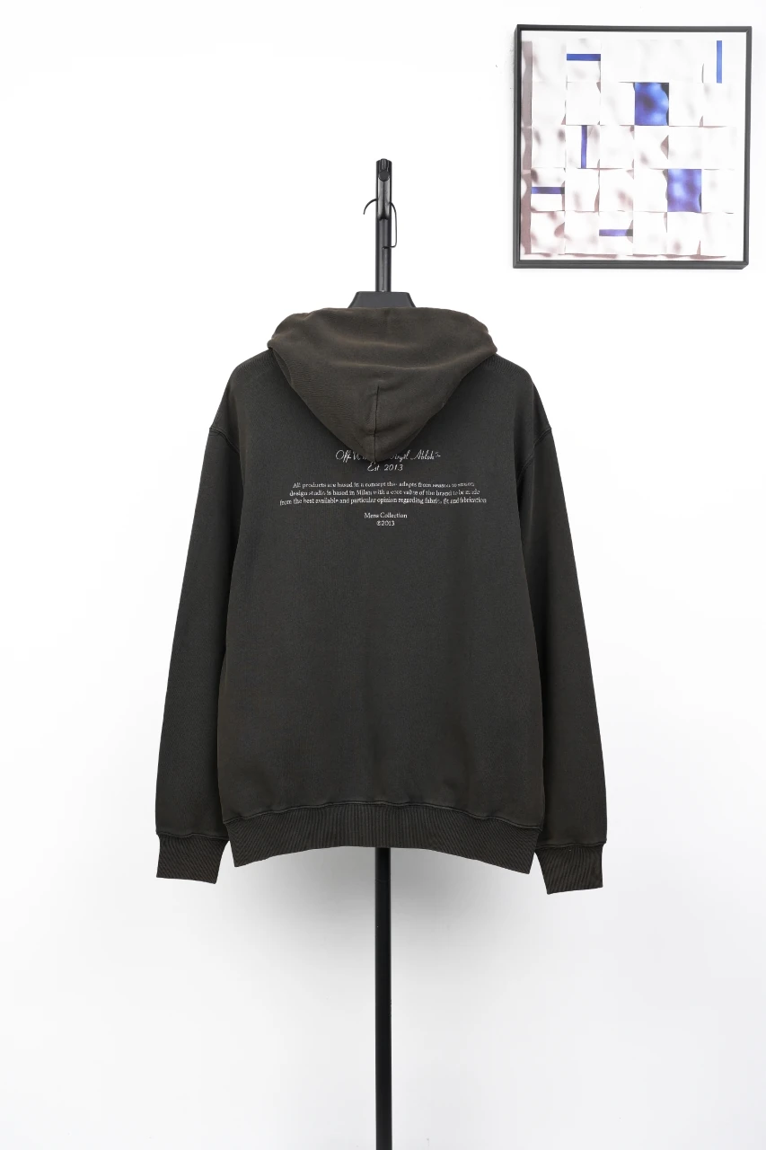 Off-White Black Front Madonna Painting Hoodie product photo from LabelPicks
