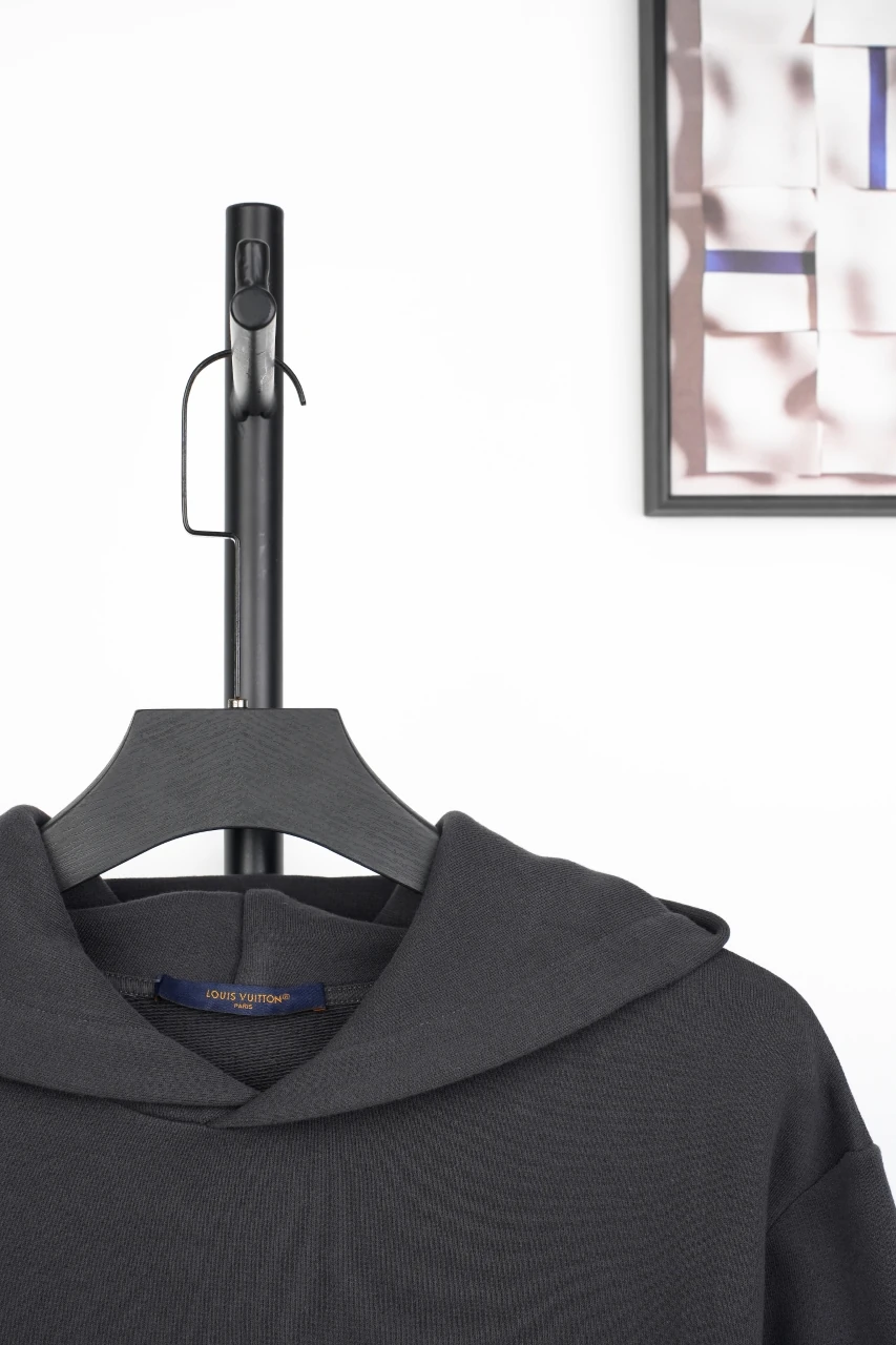 Louis Vuitton Black Beaded Embroidered Hoodie product photo from LabelPicks