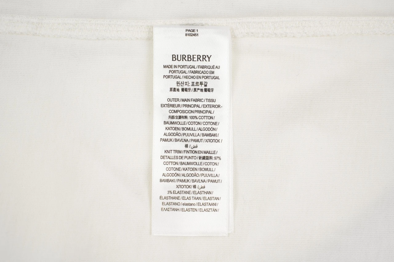 Burberry White Green Equestrian Knight Embroidered T-Shirt product photo from LabelPicks