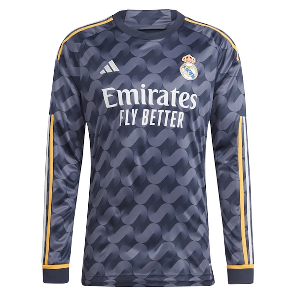 Vinicius Junior Los Merengues adidas 2023/24 Away Long Sleeve Replica Player Jersey - Navy