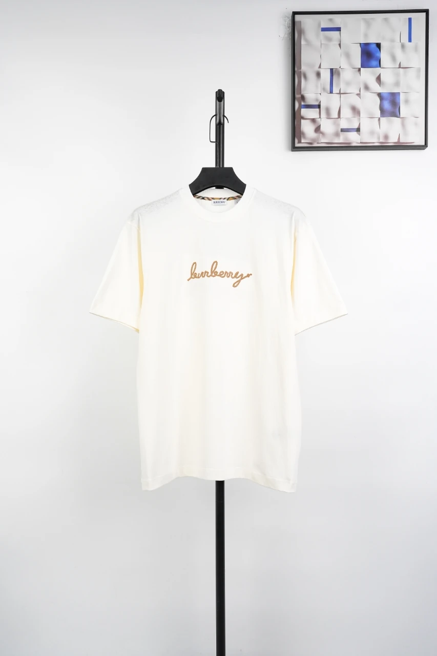 Burberry Off White Heart Rope Equestrian Knight Embroidered T-Shirt product photo from LabelPicks