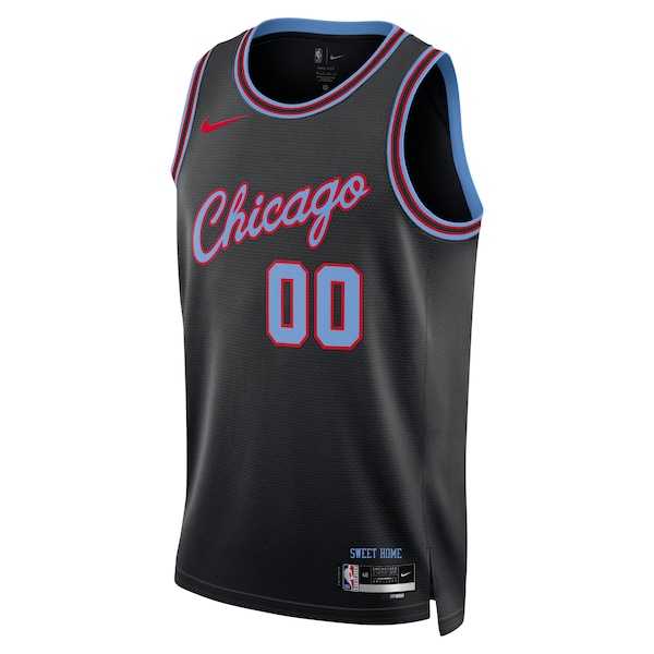 Chicago Bulls Nike Unisex 2025/26 City Edition Swingman Custom Jersey - Black