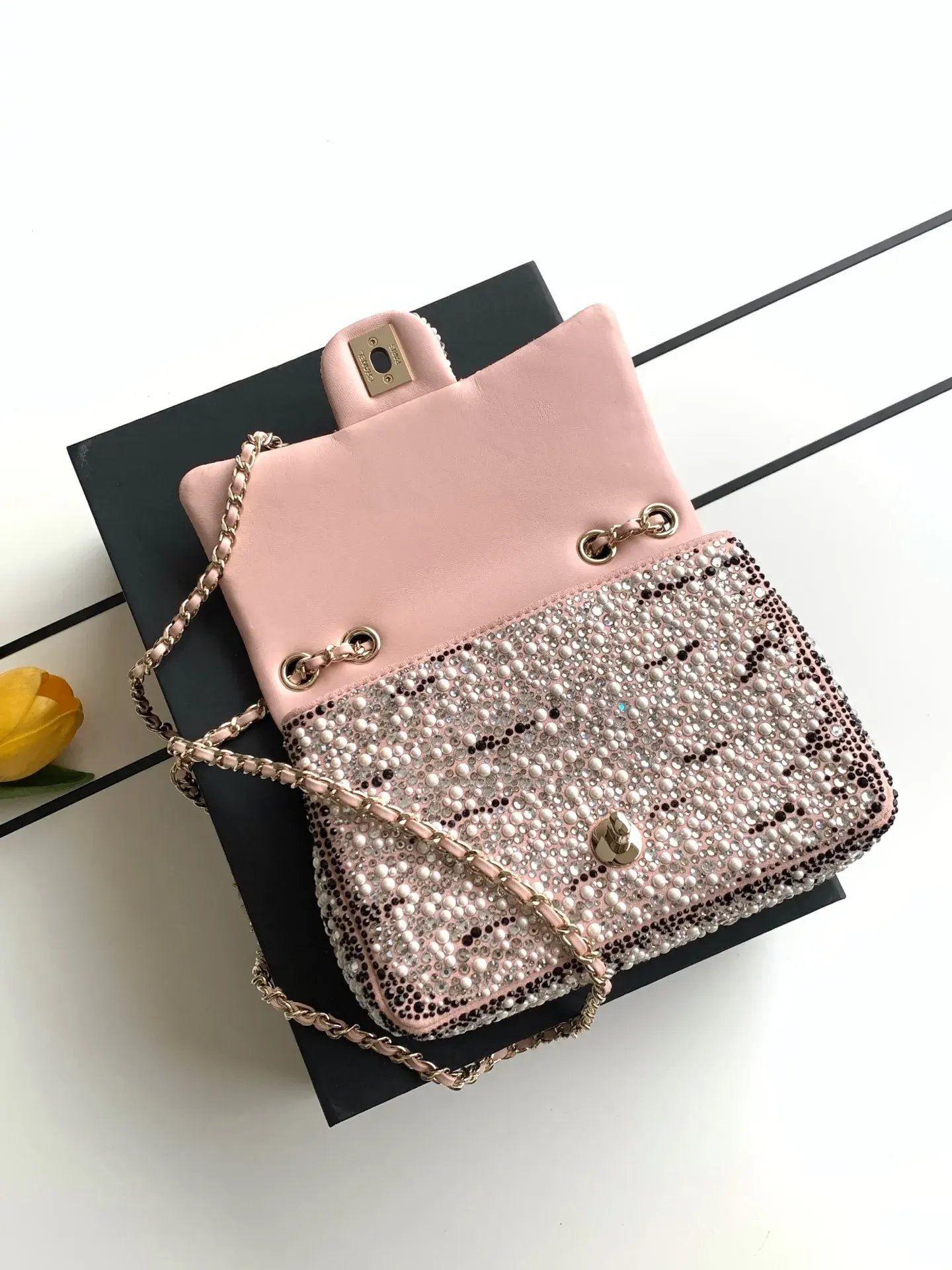 Chanel Grey Crystal Evening Bag product photo from LabelPicks