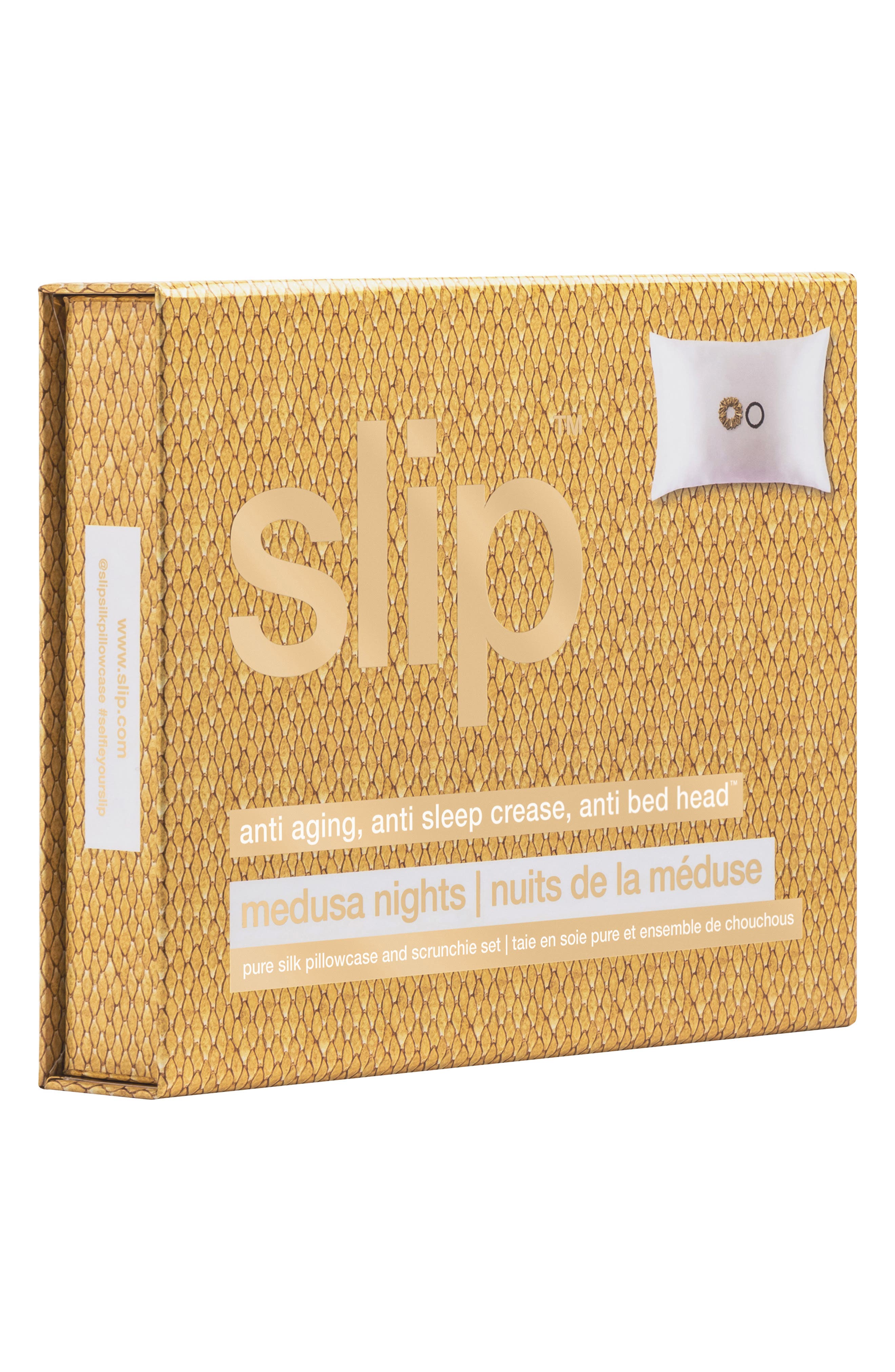 slip The Medusa Pure Silk Pillowcase & Scrunchies Set