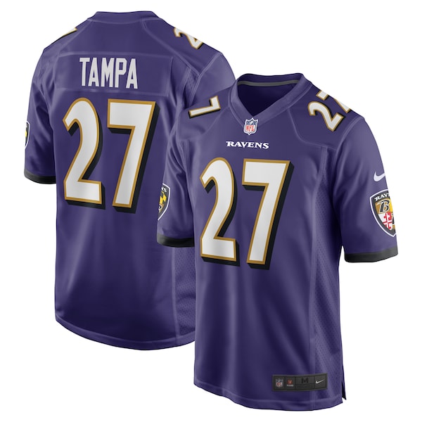 T.J. Tampa Baltimore Ravens Nike Team Game Jersey -  Purple
