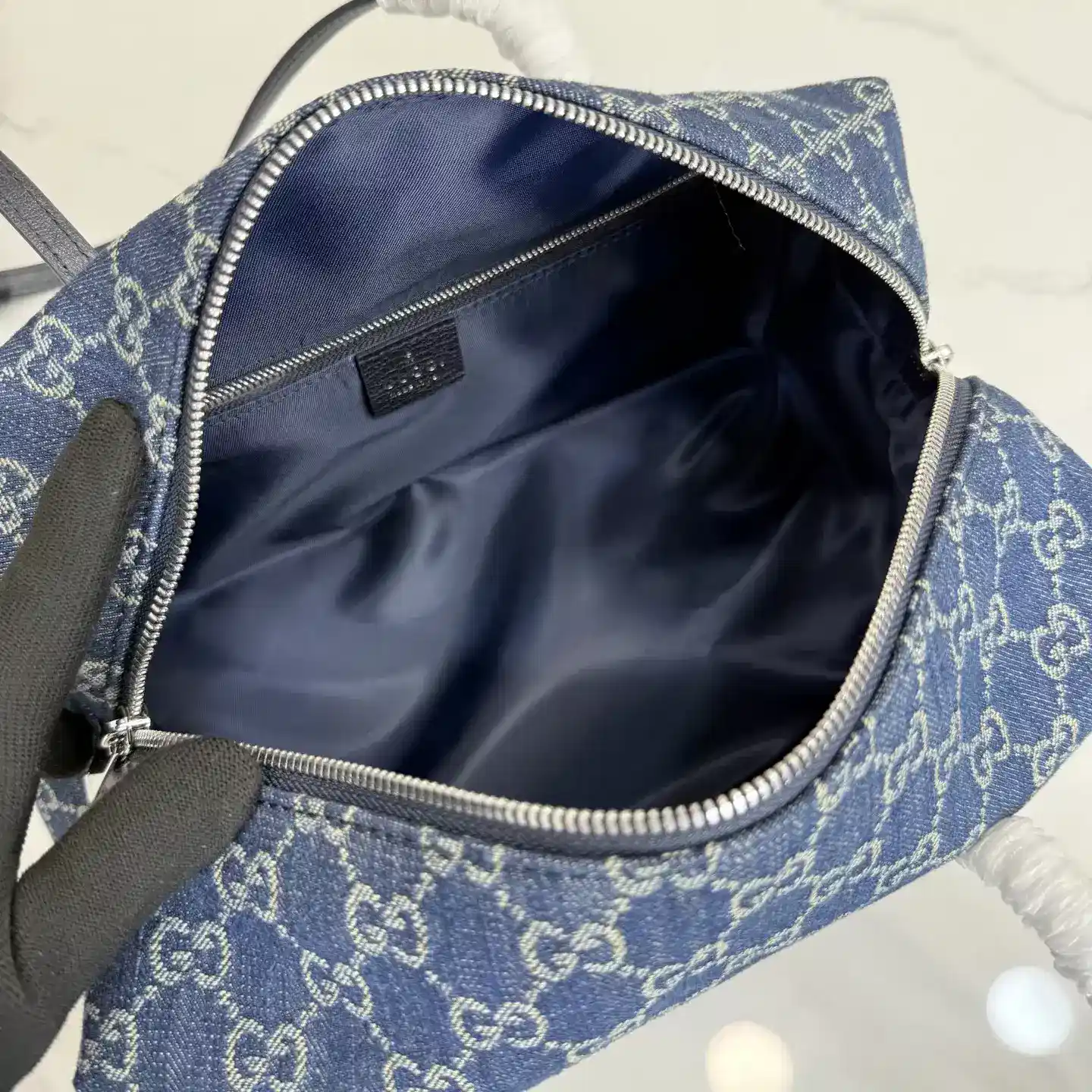 Gucci Generation Blue Nylon Top Handle Bag product photo from LabelPicks