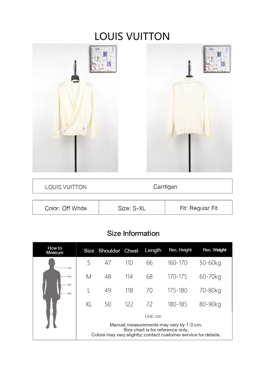 Louis Vuitton Off White Asymmetric Knit Cardigan product photo from LabelPicks