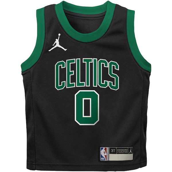 Jayson Tatum Boston Celtics Jordan Brand Preschool 2022/23 Replica Jersey - Statement Edition - Black