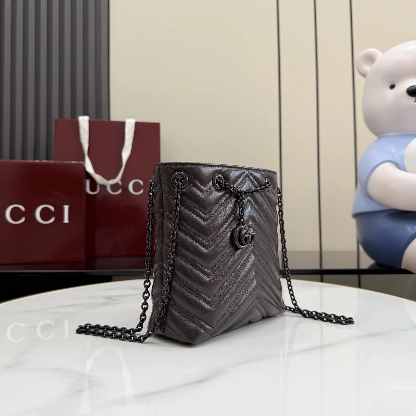 Gucci Marmont GG Supreme Canvas Bucket Bag product photo from LabelPicks