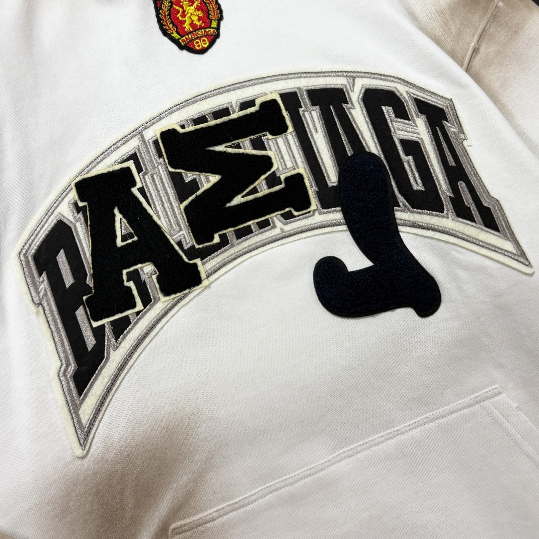 Graffiti Embroidery Print Long Sleeve Hoodies
