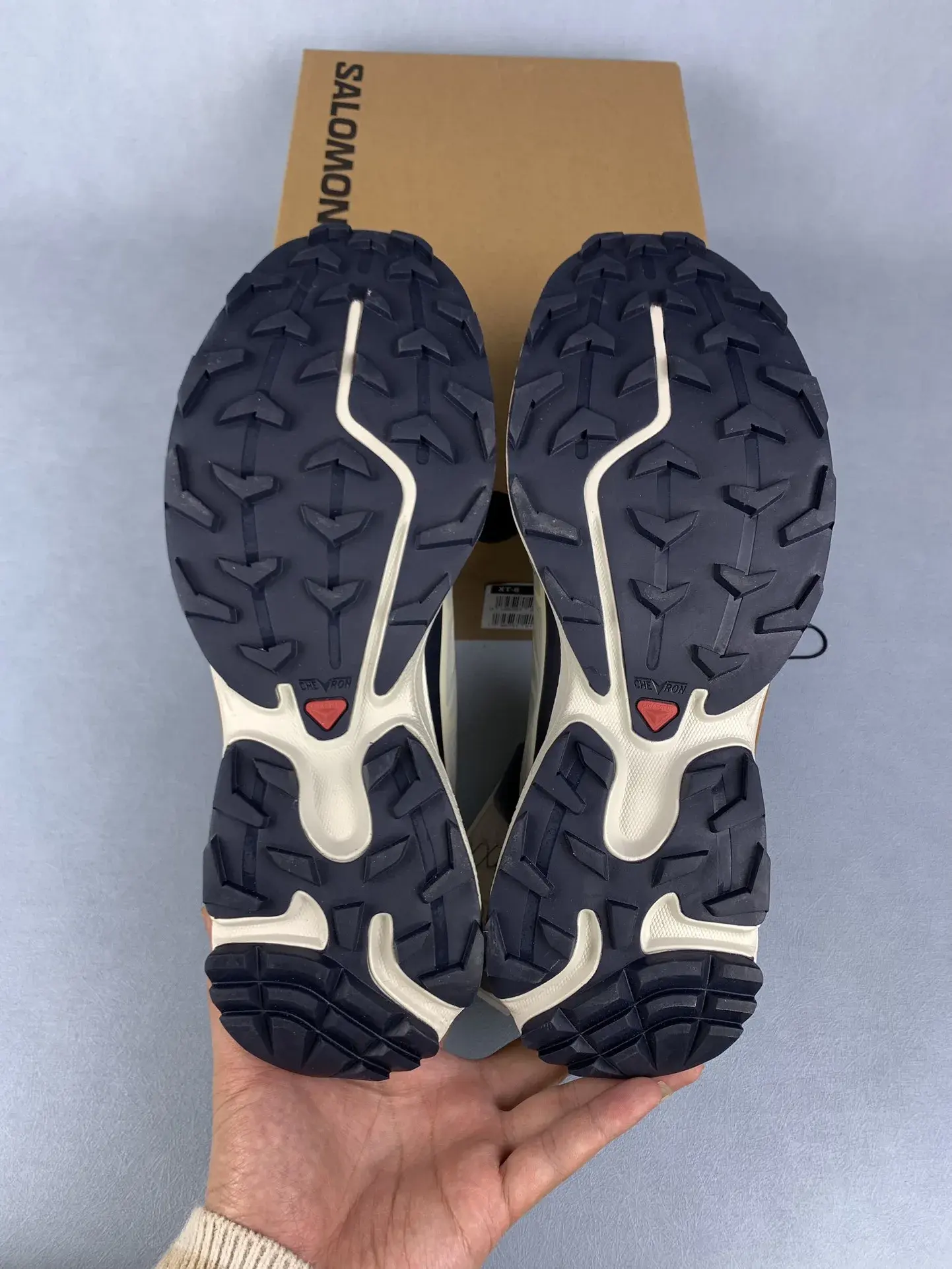 Salomon XT-6 “Lunar Rock Dark Sapphire” Shoes product photo from LabelPicks