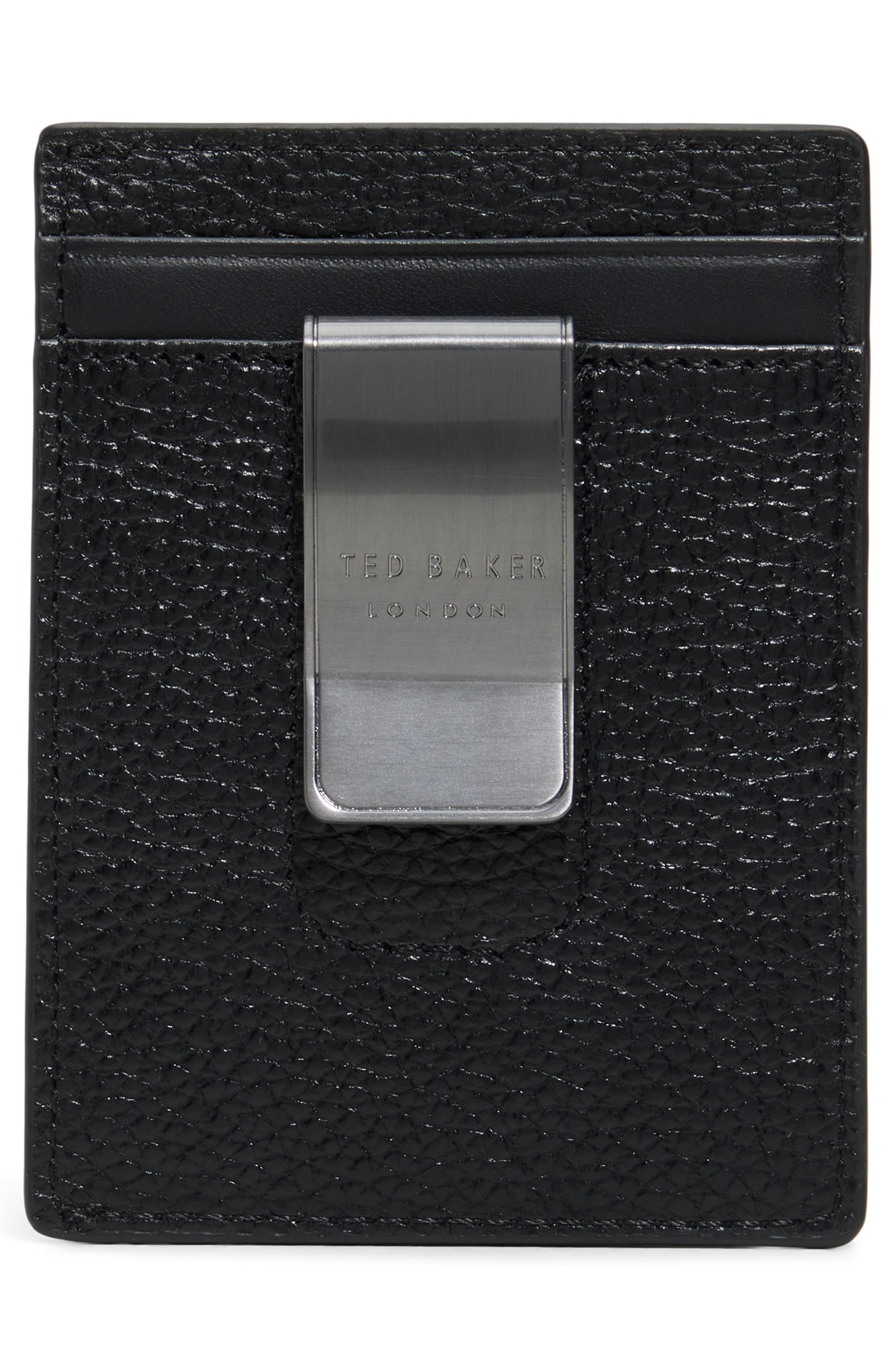 Ted Baker Leather Card Case & Money Clip Set