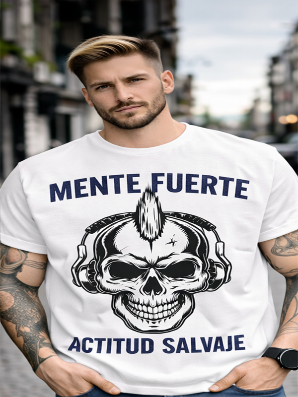 Remera Calavera Punk con Auriculares | Estilo Urbano Unisex