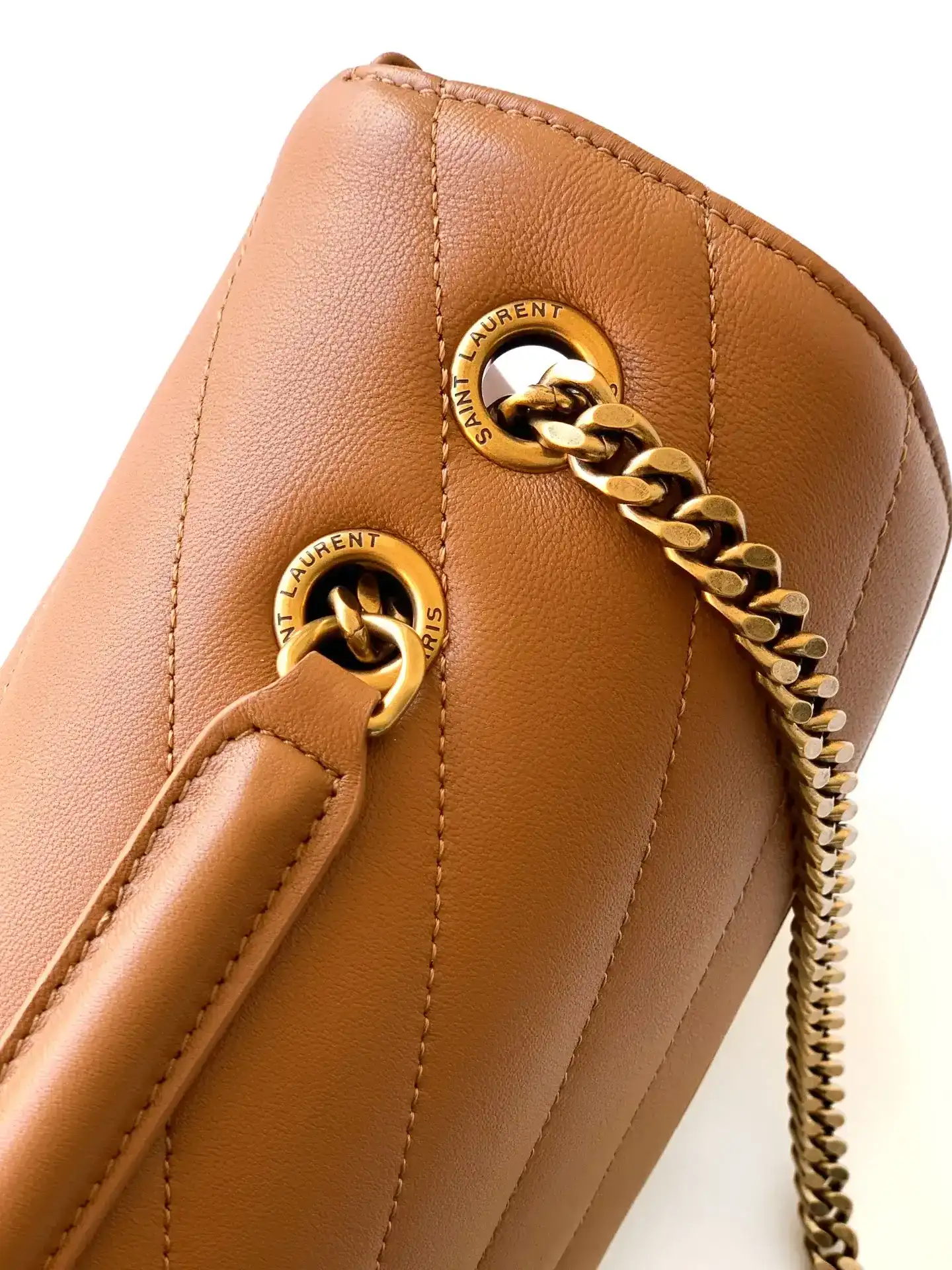Saint Laurent Brown Loulou Lambskin Shoulder Bag product photo from LabelPicks