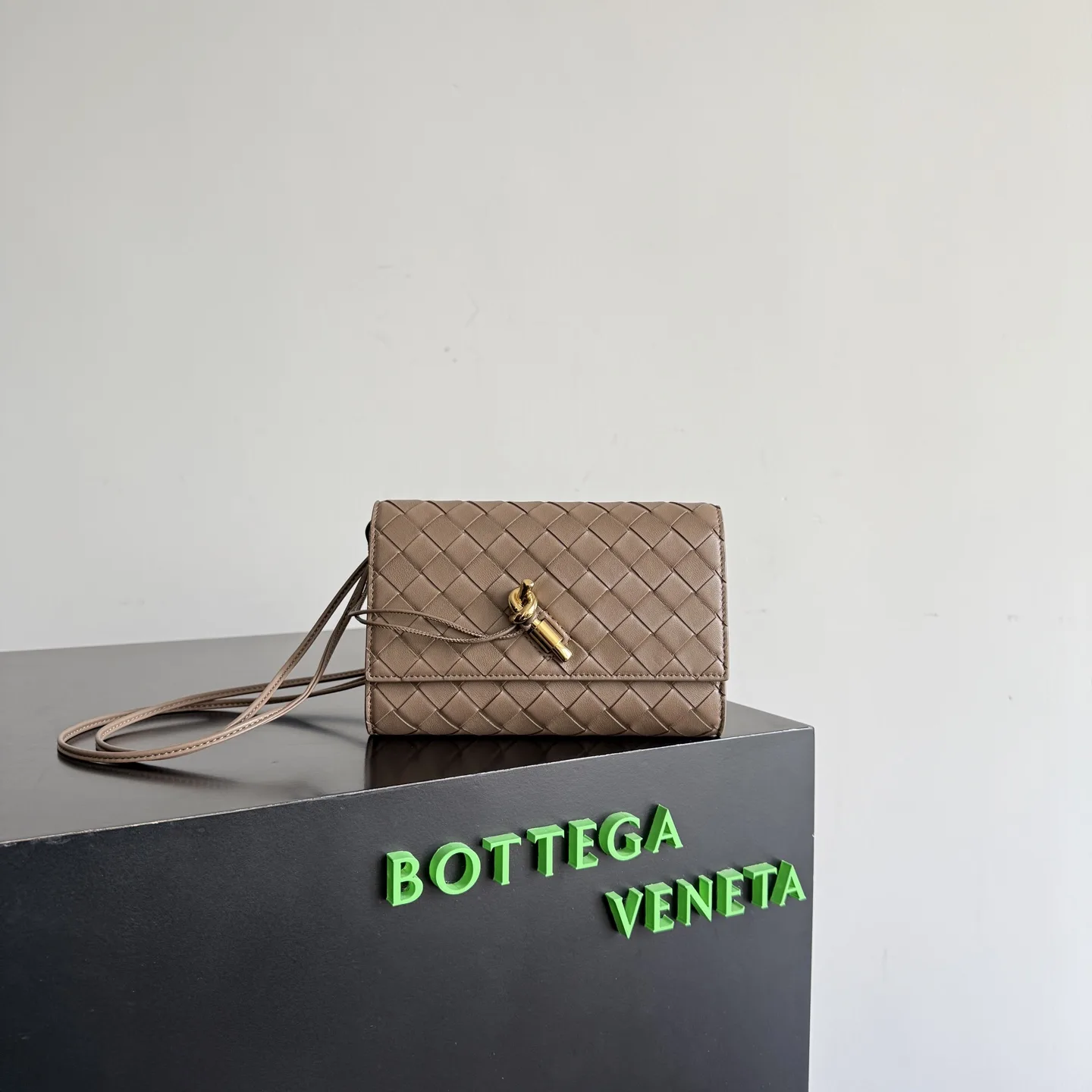 Bottega Veneta Intrecciato Woven Leather Andiamo Crossbody Bag product photo from LabelPicks