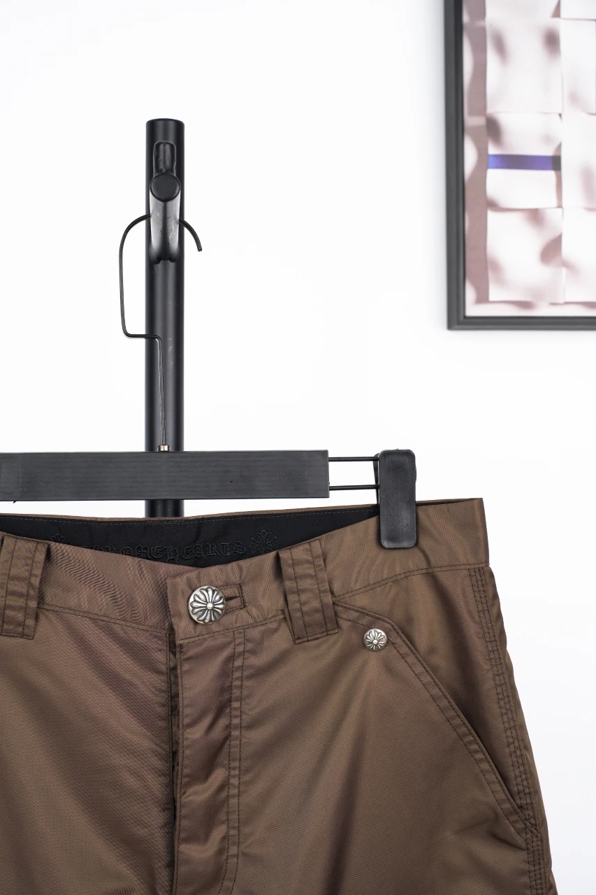 Chrome Hearts Brown Black Leather Panel Carpenter Pants product photo from LabelPicks