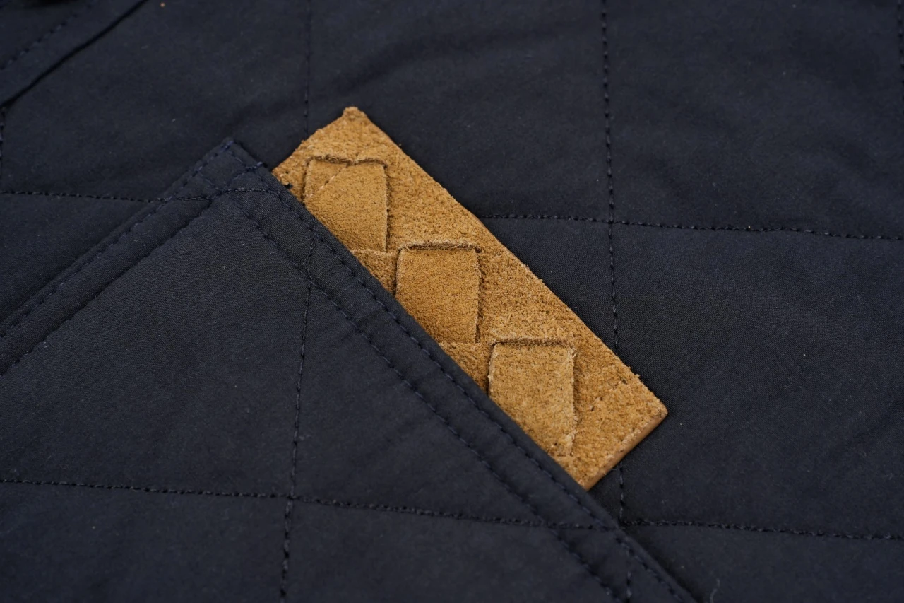 Bottega Veneta Navy Diamond-Quilted Padded Jacket product photo from LabelPicks