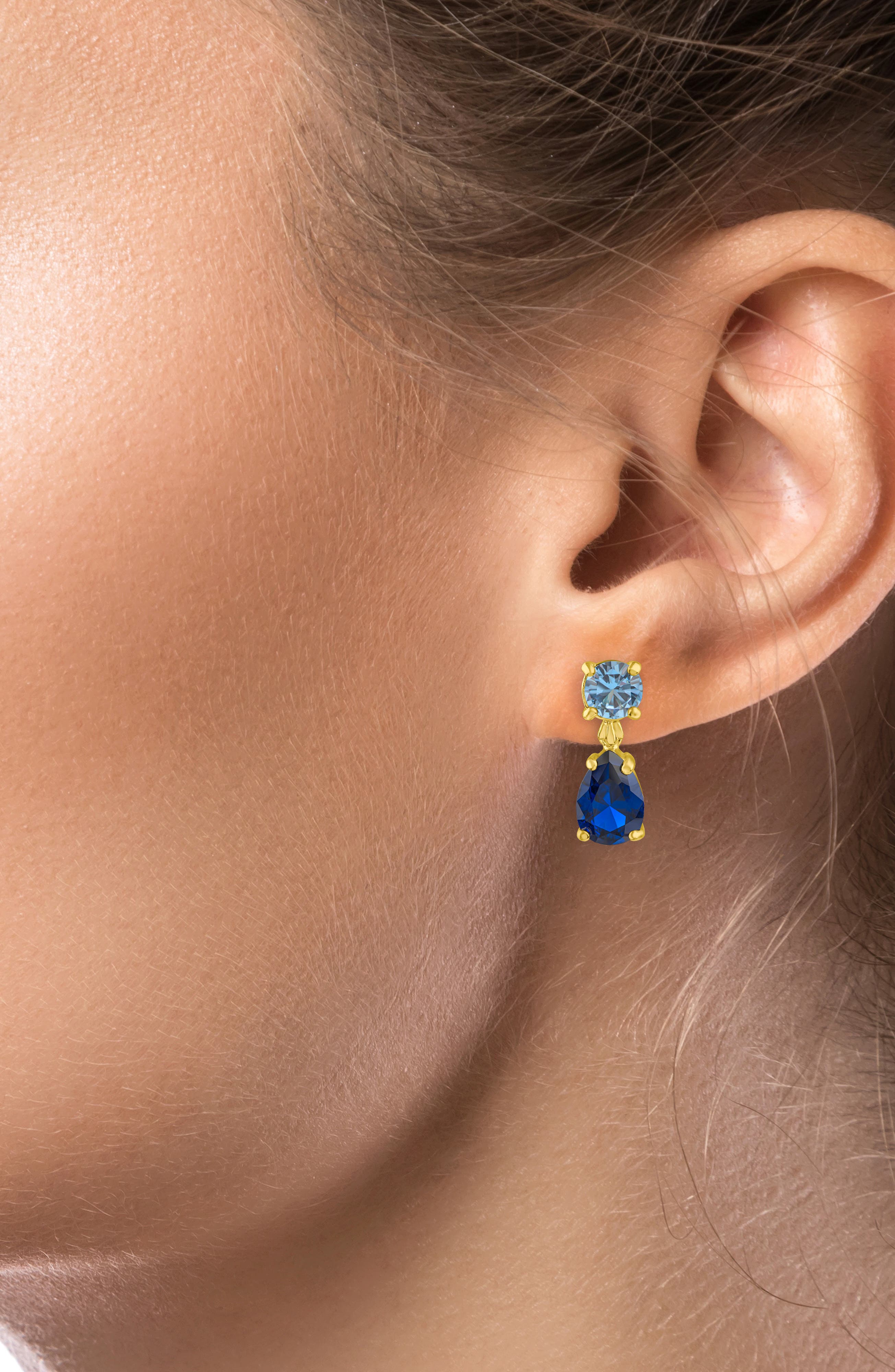 CZ by Kenneth Jay Lane Cubic Zirconia Drop Earrings