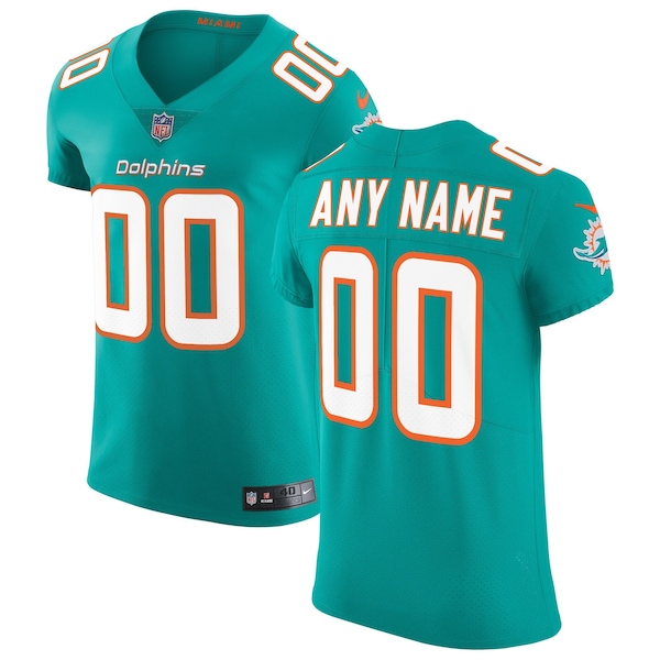 Miami Dolphins Nike Vapor Untouchable Elite Custom Jersey - Aqua