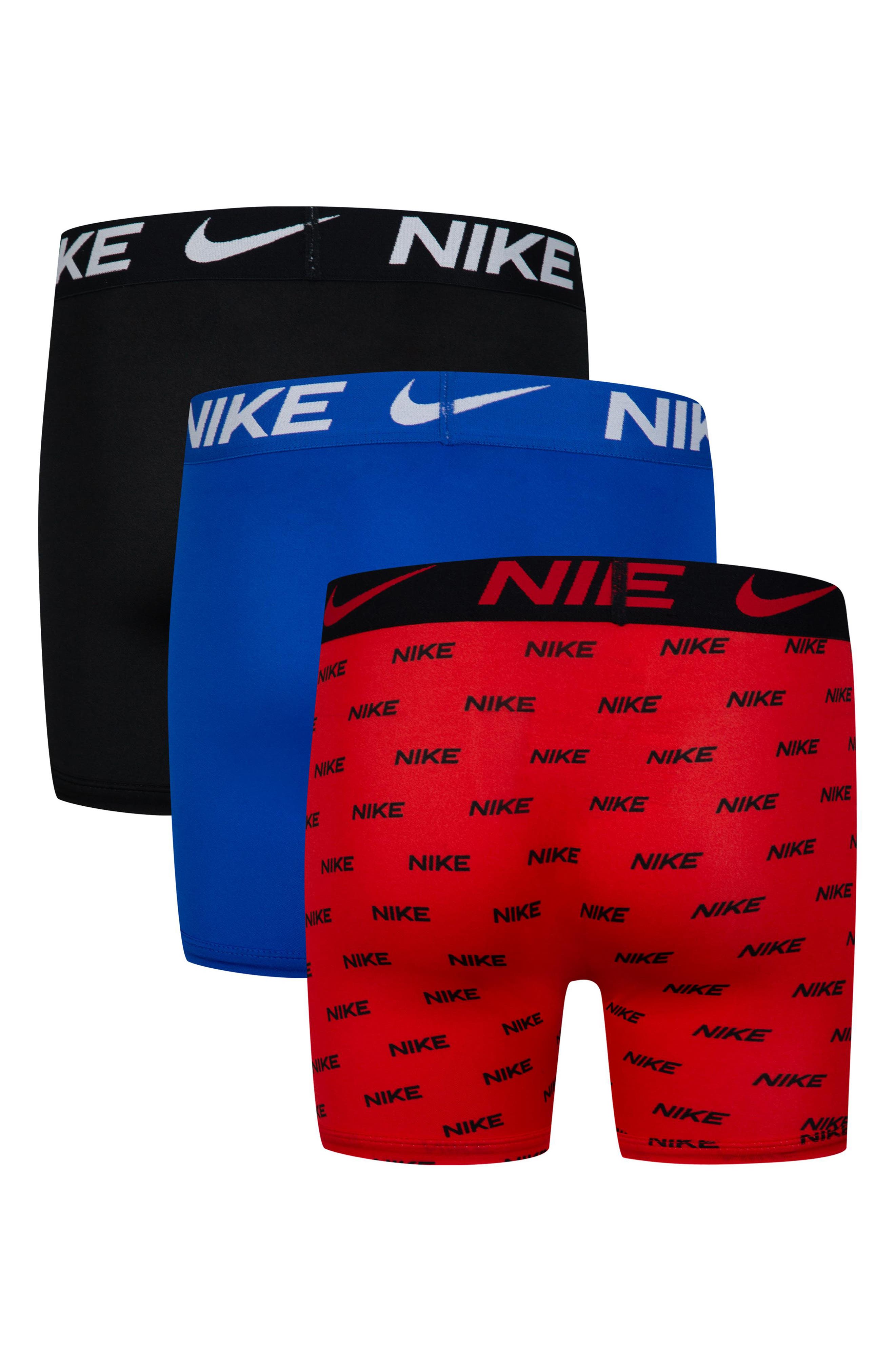 Nike Kids' Assorted 3-Pack Micro Essentials Boxer Briefs