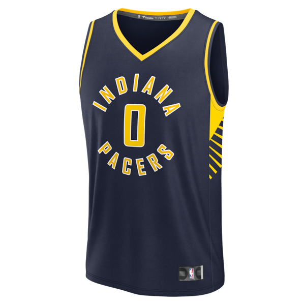 Tyrese Haliburton Indiana Pacers  Fast Break Replica Jersey - Navy - Icon Edition