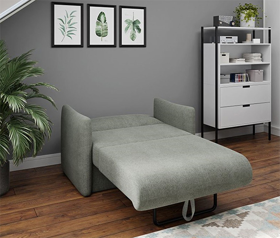 DOMO collection Schlafsofa 2-Sitzer »Helsinki«, grau