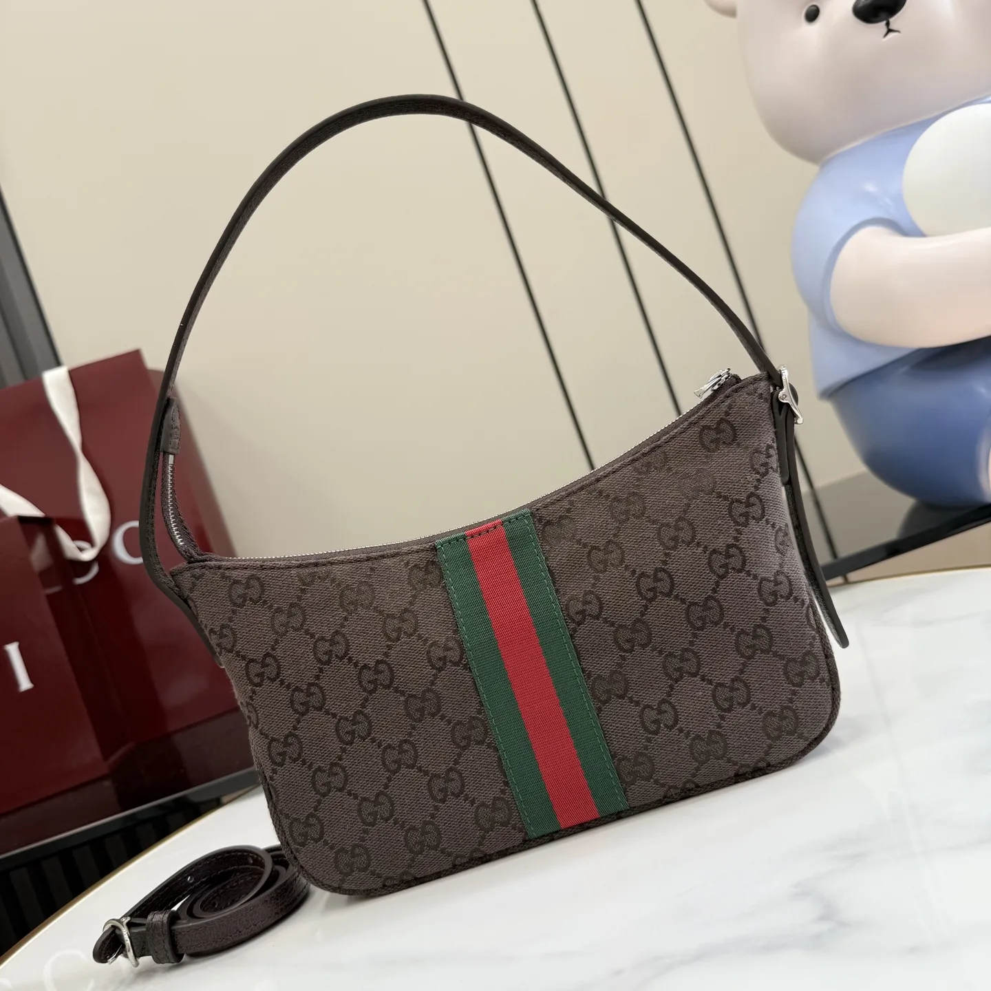 Gucci Brown Quilted Leather Shoulder Bag product photo from LabelPicks