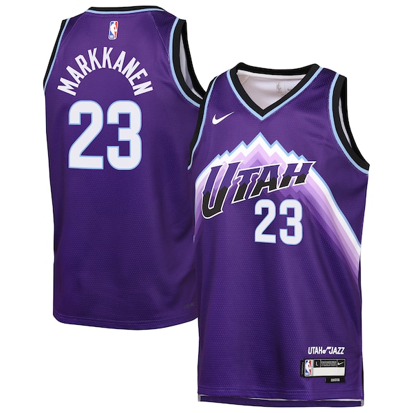 Lauri Markkanen Utah Jazz Nike Youth Icon Edition Swingman Jersey - Purple