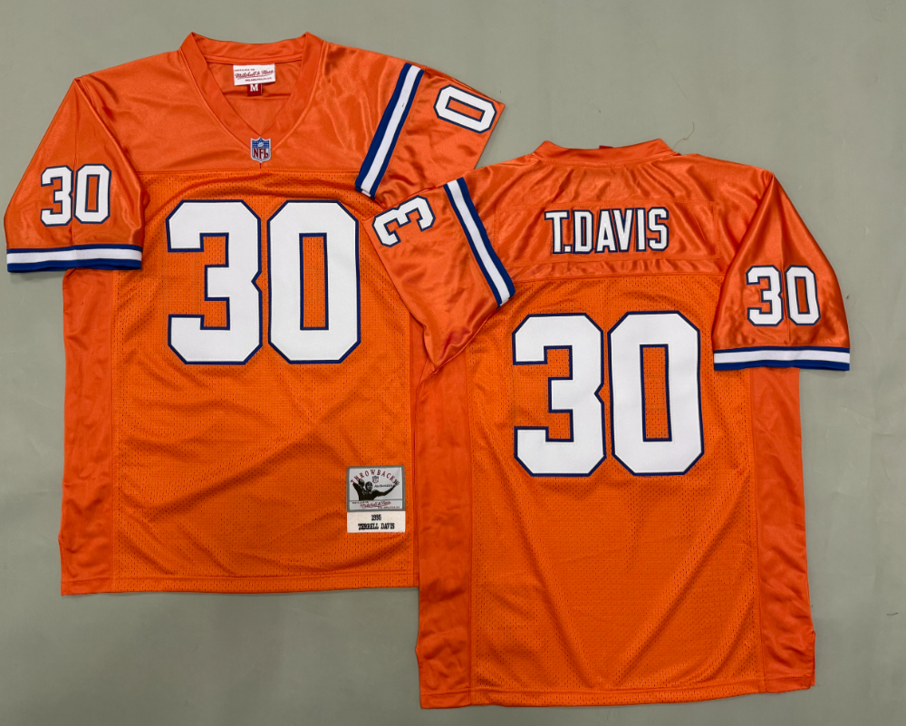Terrell Davis Denver Broncos Authentic Throwback Retired Player Jersey
