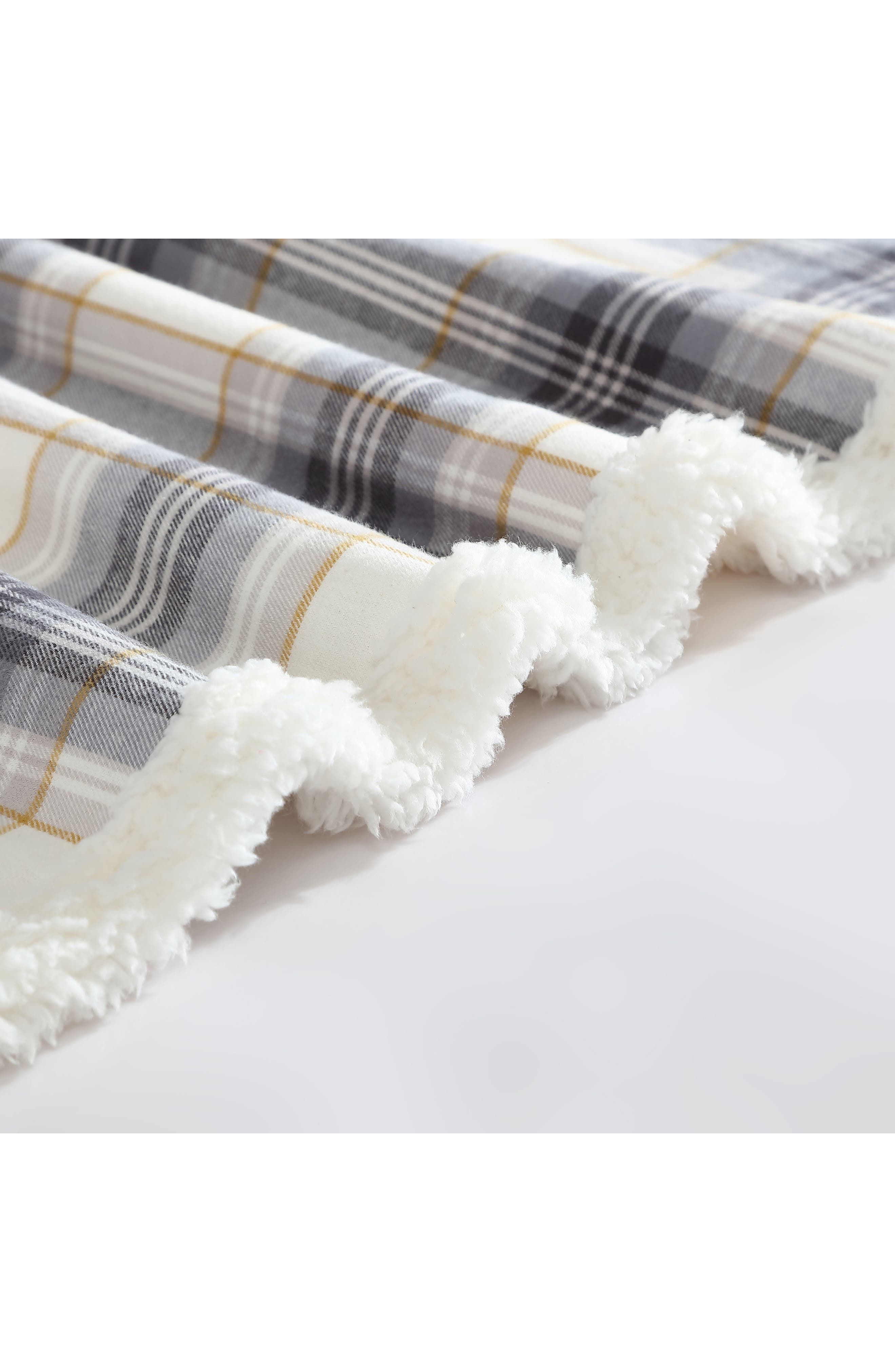 Eddie Bauer Edgewood Plaid Fleece Throw Blanket