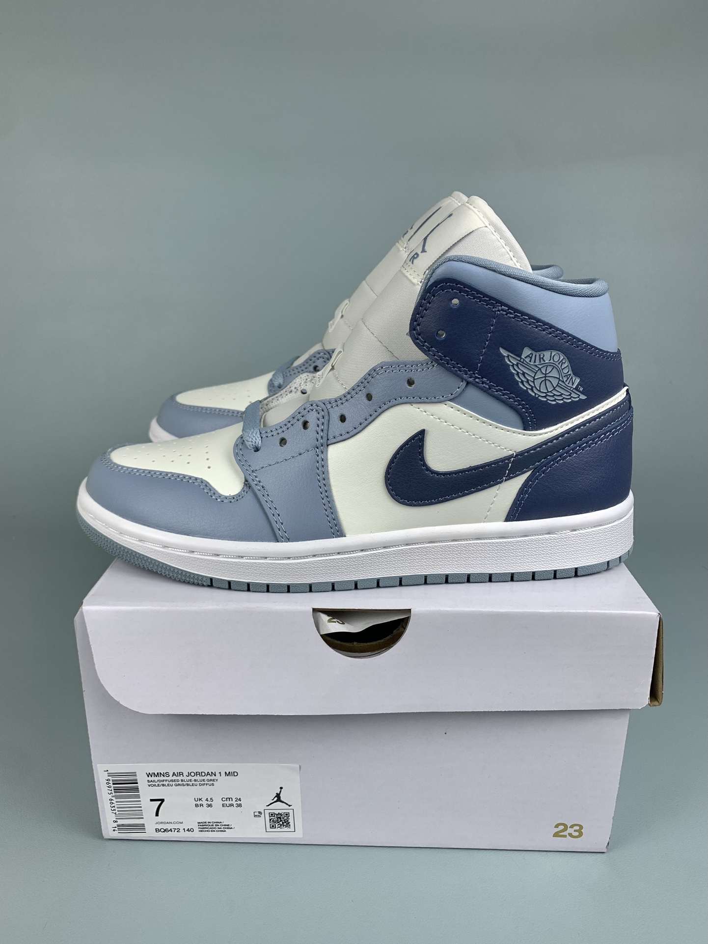 Air Jordan 1 Mid “Diffused Blue” Shoes