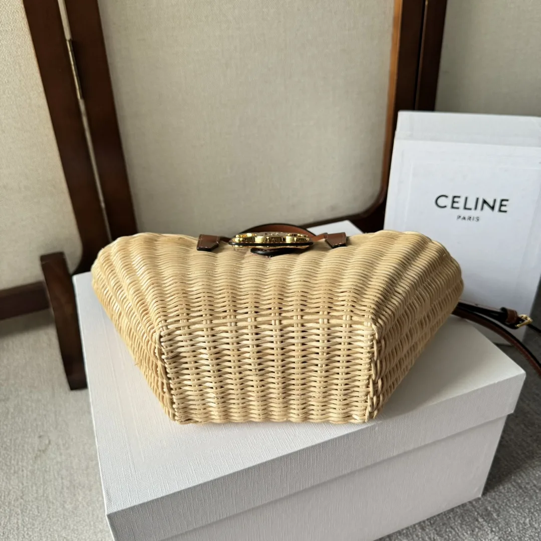 Celine Straw Woven Shoulder Bag product photo from LabelPicks