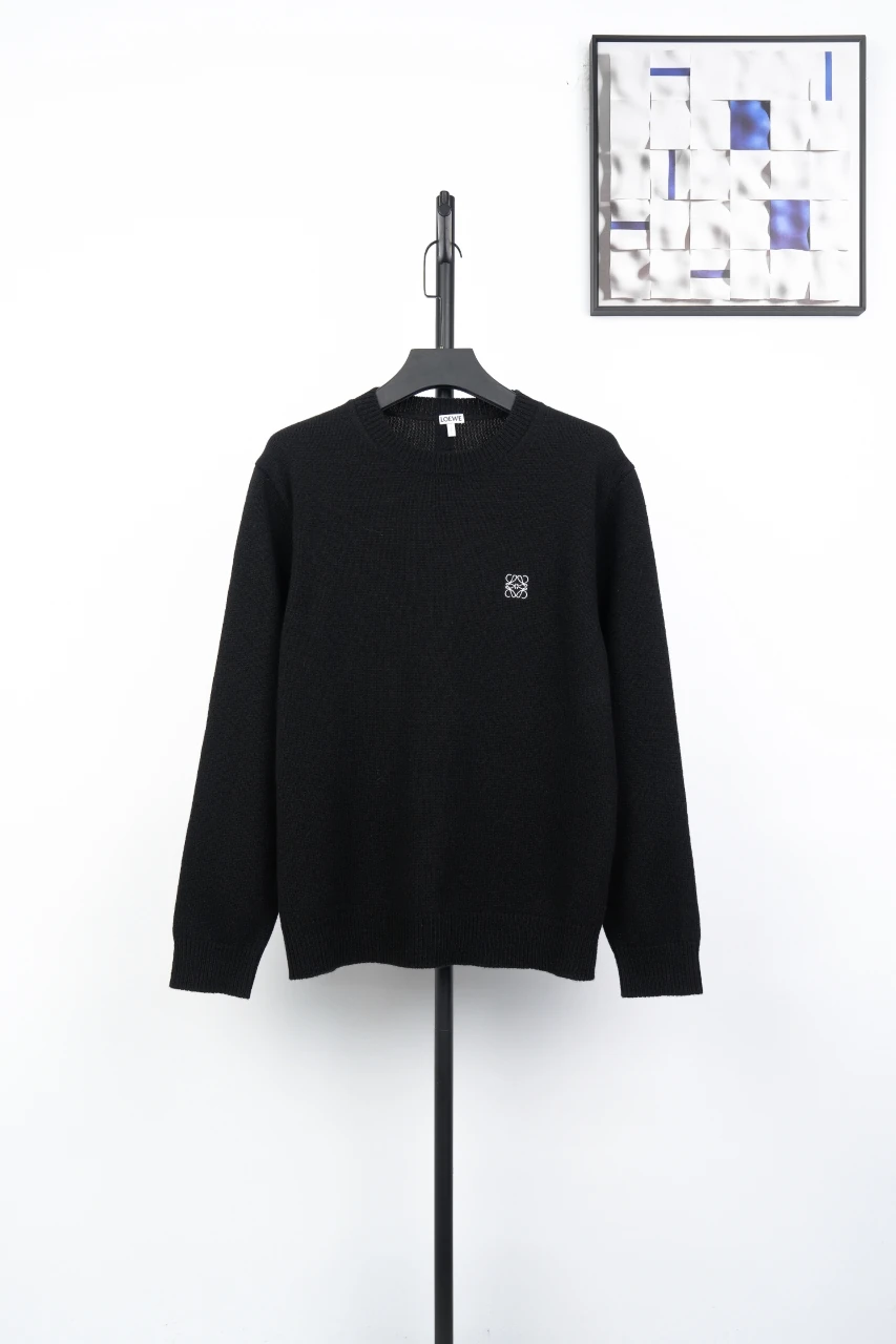 LOEWE Black Small Anagram Embroidered Crewneck Sweater product photo from LabelPicks
