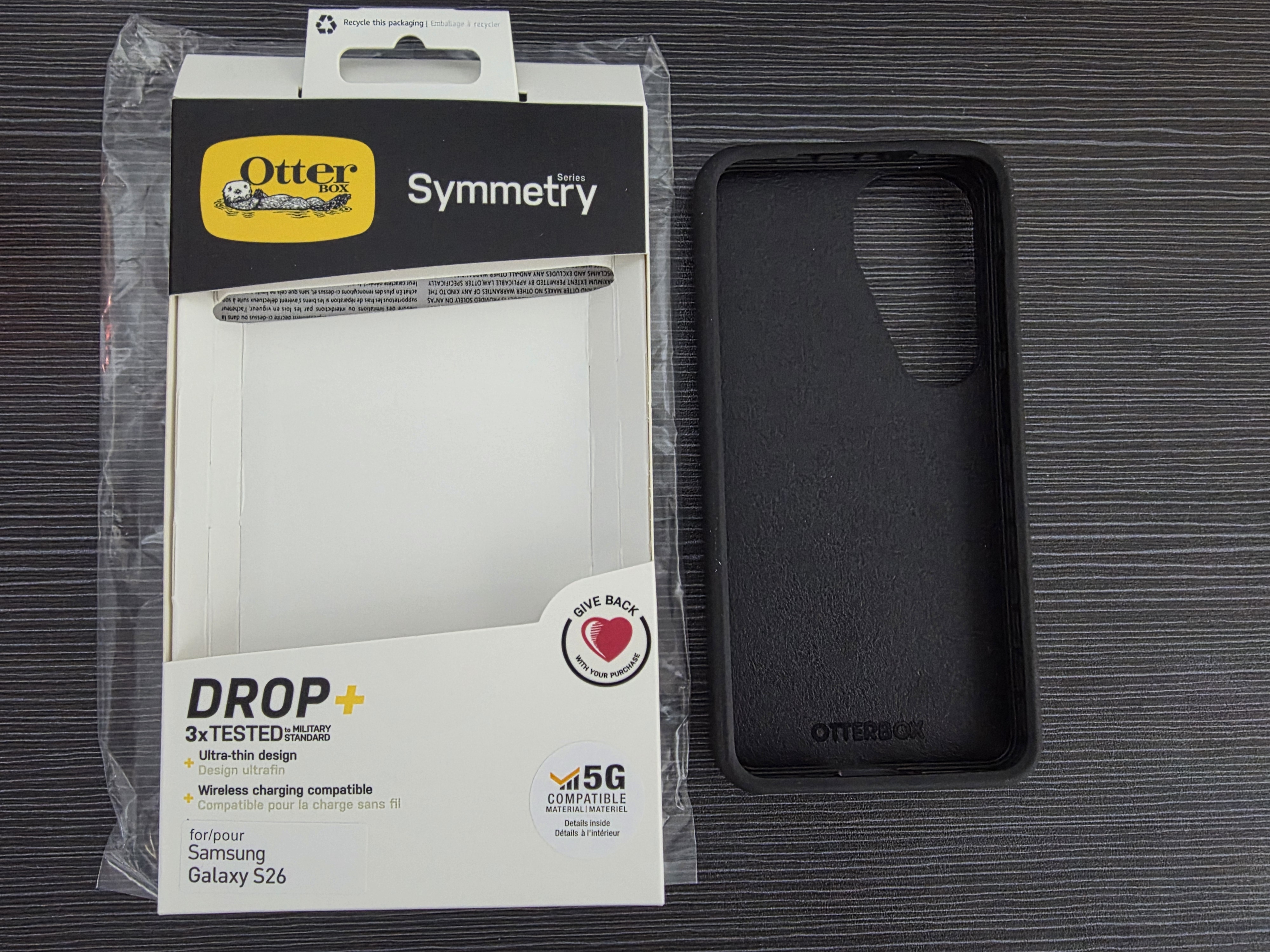 Samsung S26 / S26 5G Otterbox Symmetry Black Color Case (0876) - GreshamTech