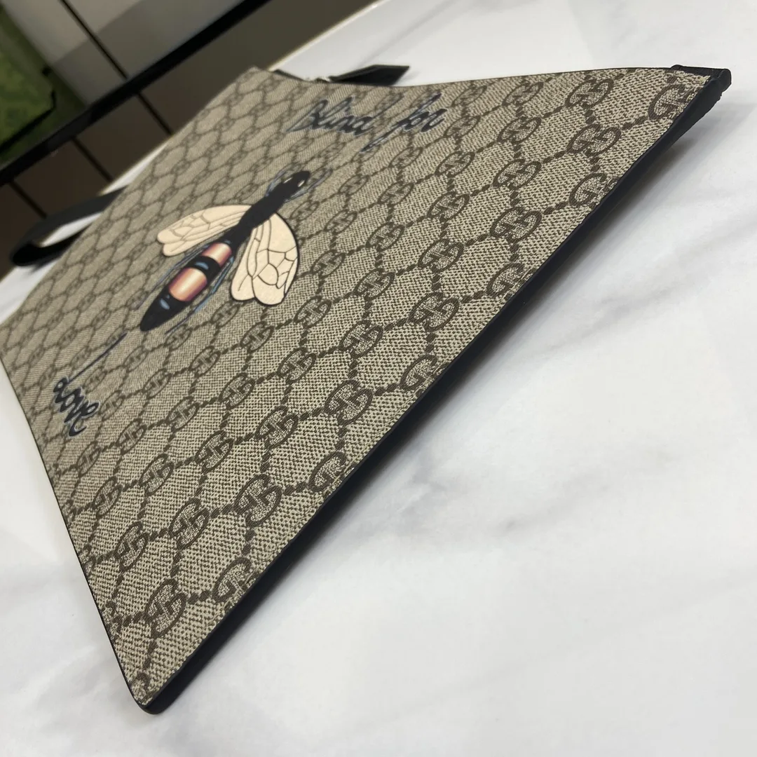Gucci Ophidia Brown GG Supreme Canvas Clutch product photo from LabelPicks