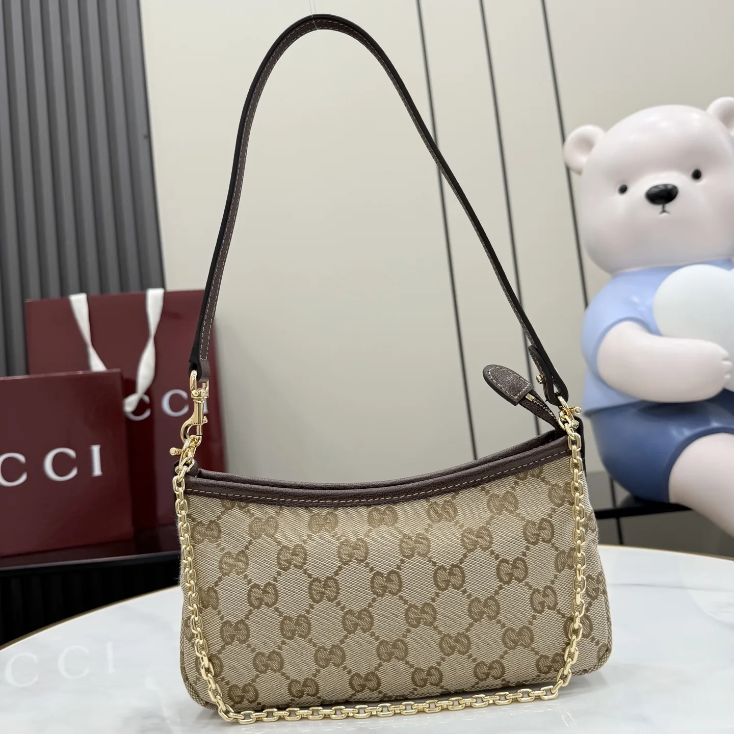 Gucci Brown Generation Quilted Leather Shoulder Bag product photo from LabelPicks