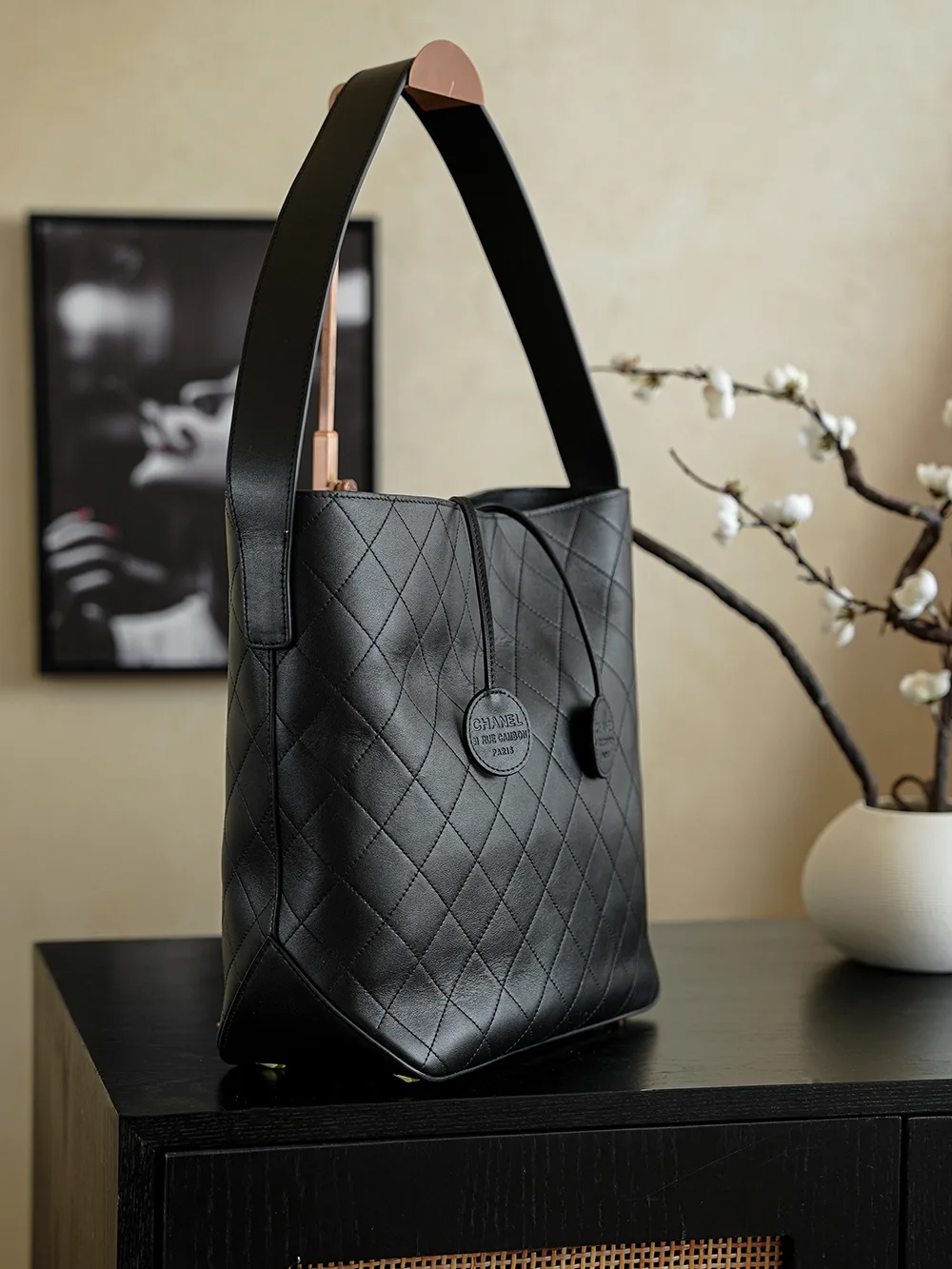 Chanel Black Quilted Leather Shoulder Bag product photo from LabelPicks