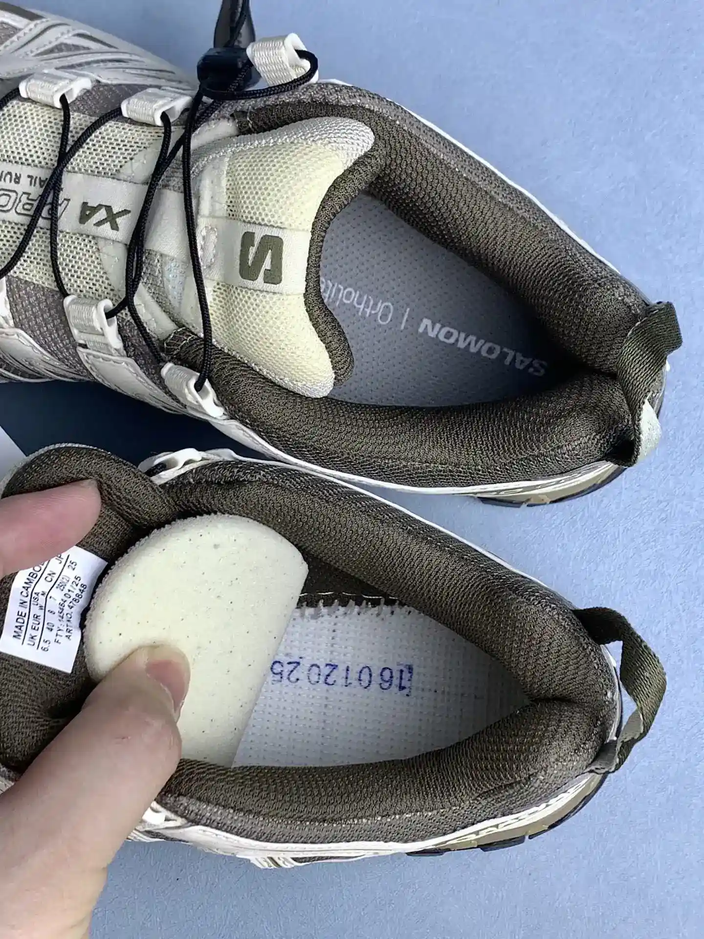Salomon XA PRO 3D “Stone Gray Almond Milk” Shoes product photo from LabelPicks