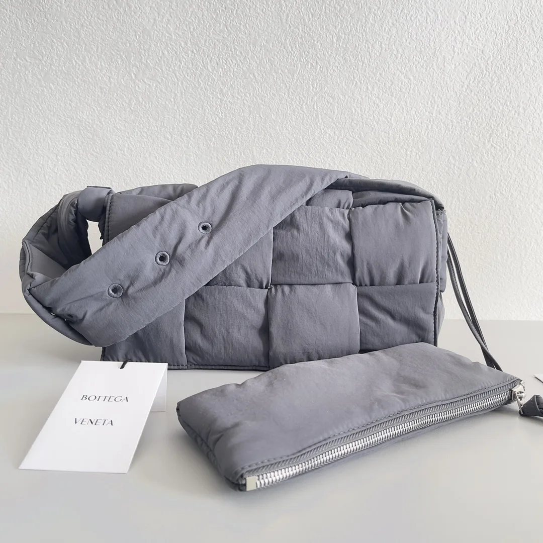 Bottega Veneta Grey Cassette Nylon Belt Bag product photo from LabelPicks