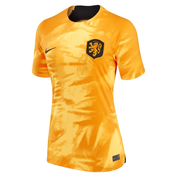 Netherlands National Team Nike Women's 2022/23 Home Breathe Stadium Replica Blank Jersey - Orange
