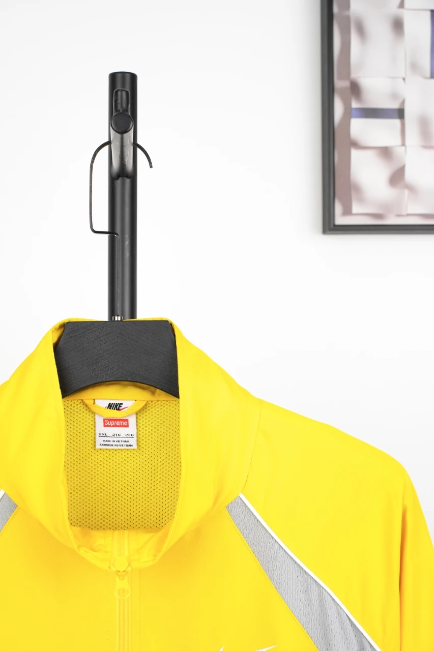 Nike Bright Yellow Swoosh Stand-Collar Track Jacket product photo from LabelPicks
