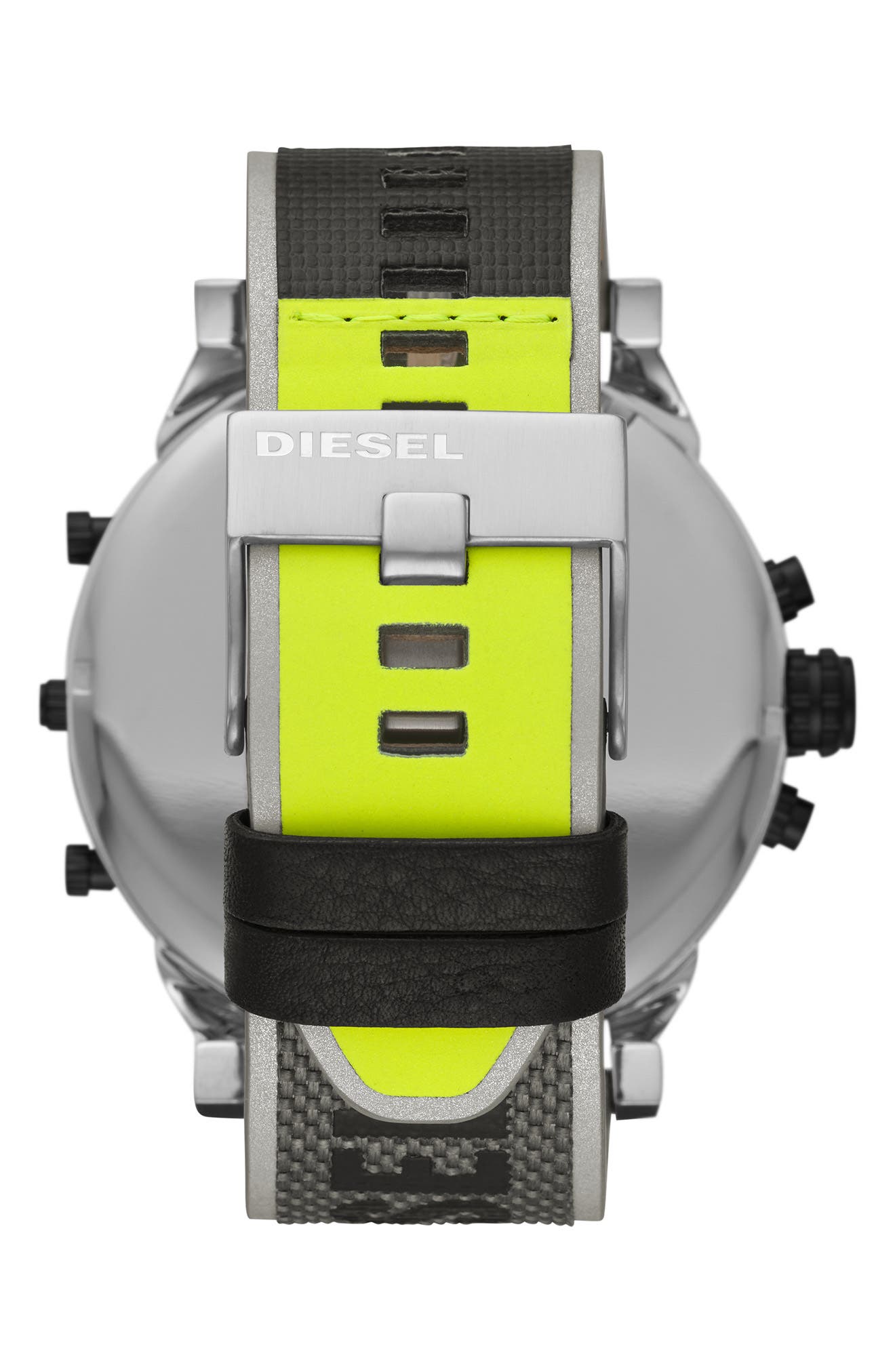 DIESEL® Mr. Daddy 2.0 Chronograph Quartz Nylon Strap Watch, 57mm