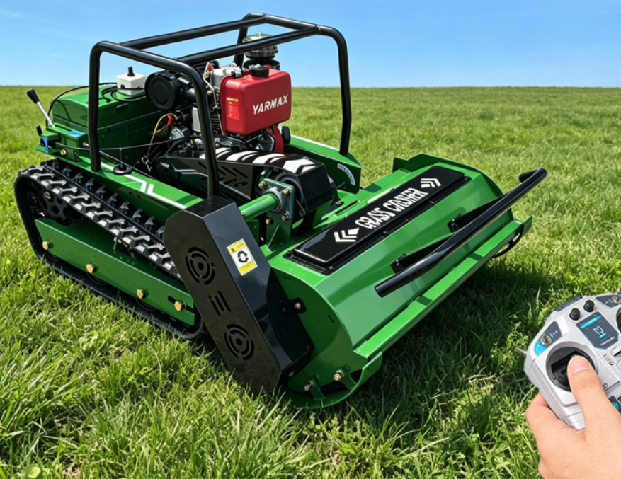 Grass Lawn Mower Remote Bush Cutter Fuel Engined Power Brand New - GreshamTech