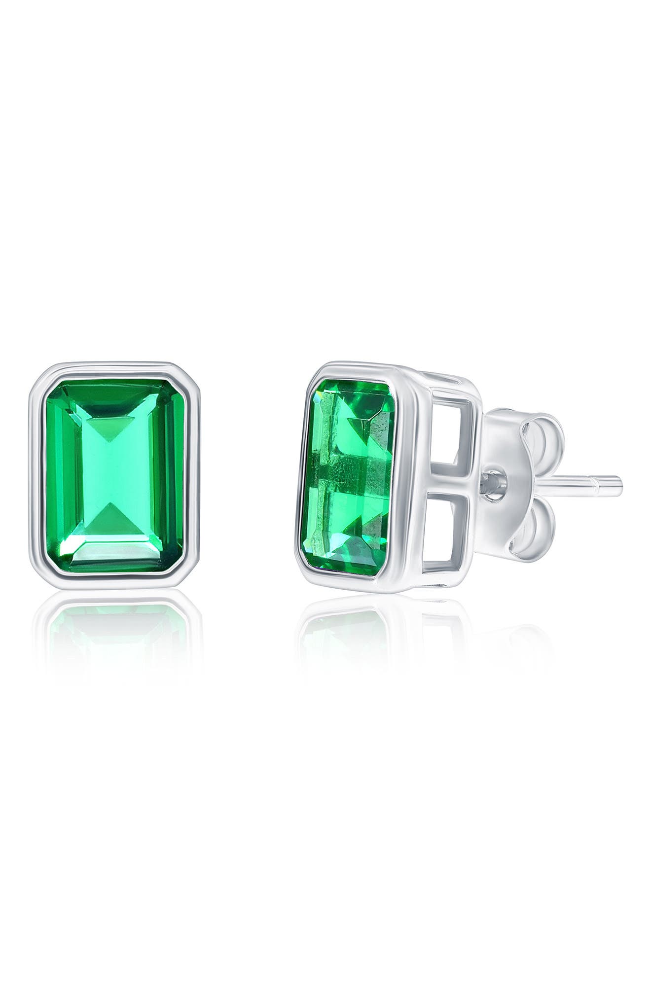 SIMONA Birthstone Cubic Zirconia Stud Earrings