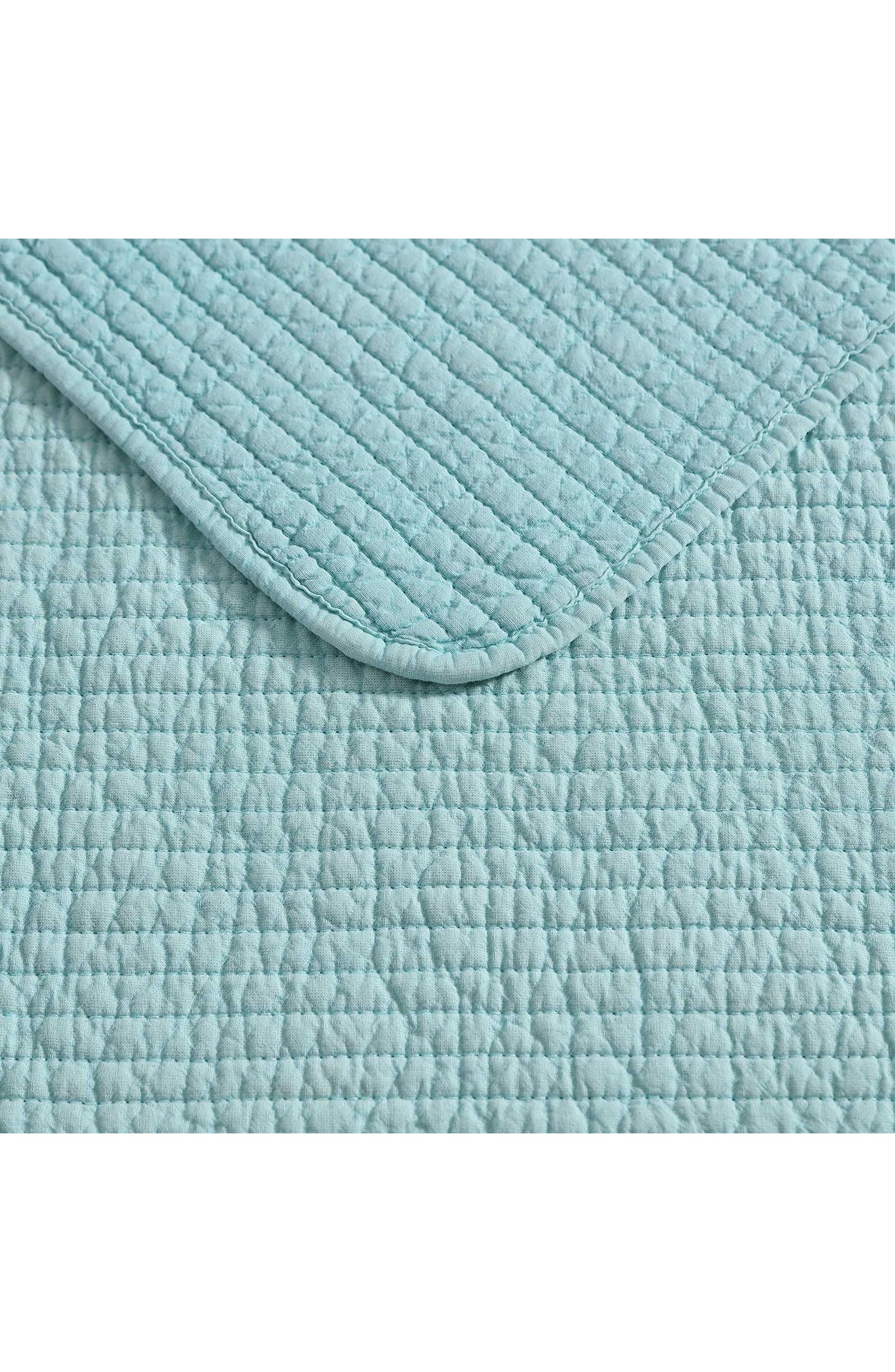 Nautica Seashore Stitch Cotton Quilt Set