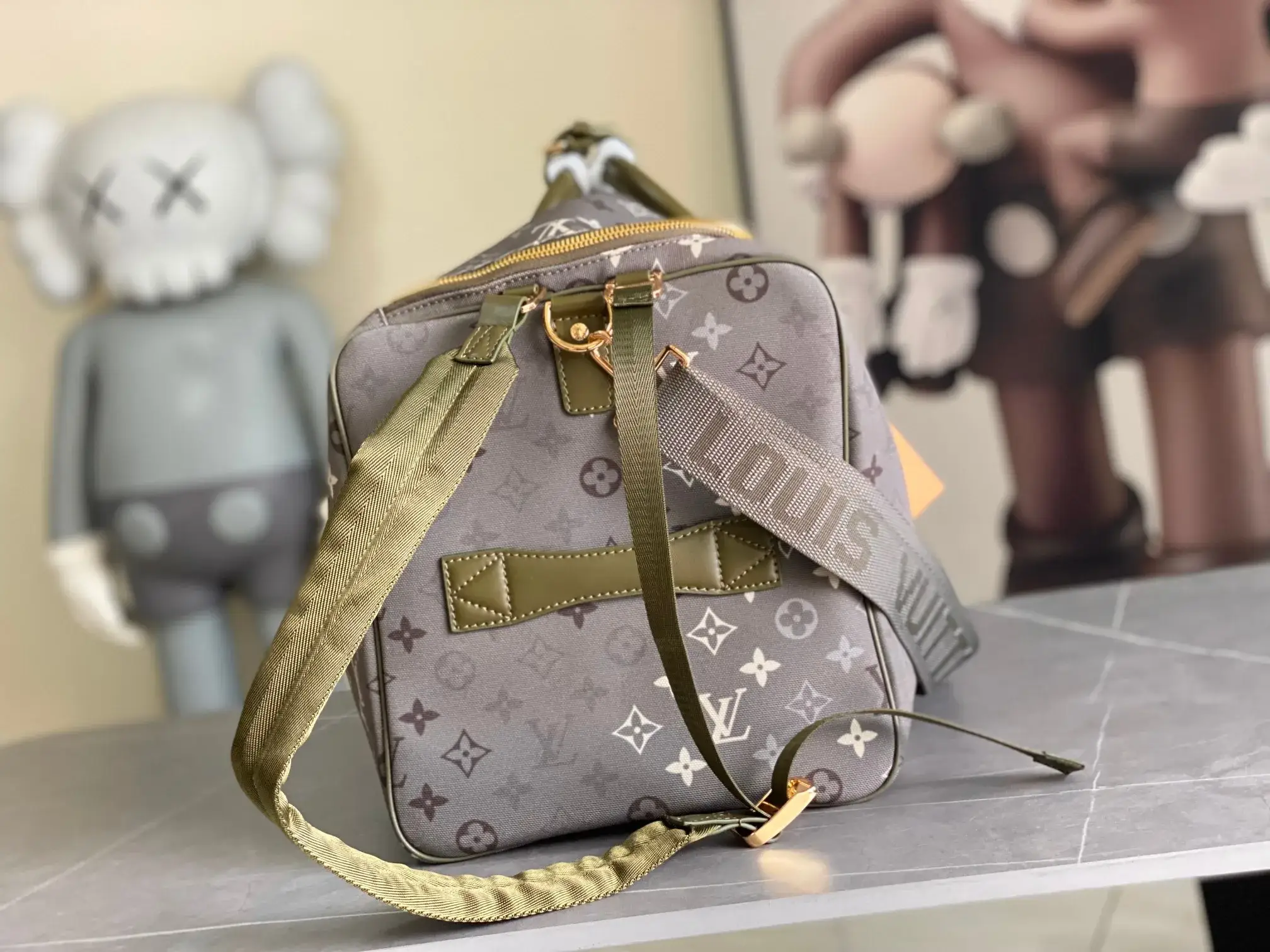 Louis Vuitton Black Keepall Calfskin Tote Bag product photo from LabelPicks