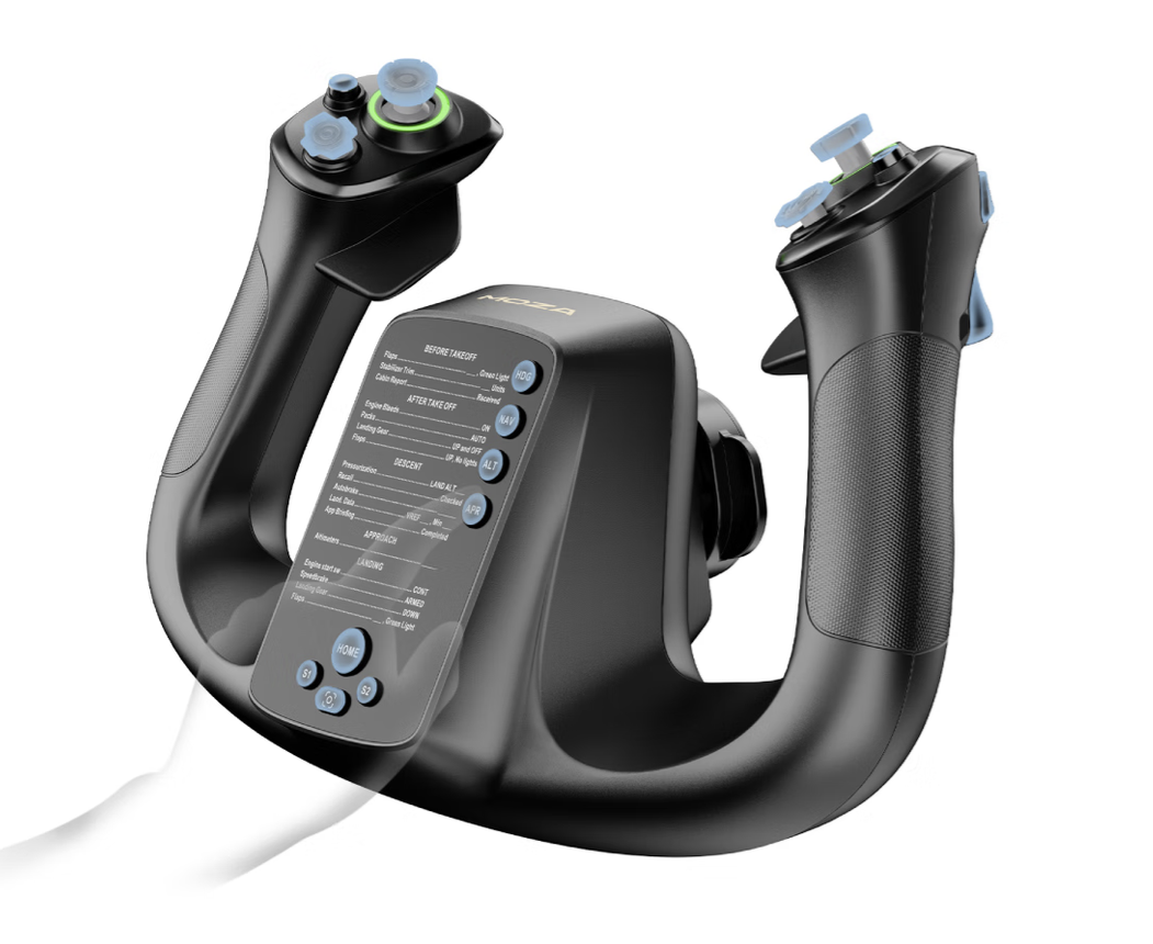 MOZA YOKE Cessna Force Feedback Flight Simulator Set Aviation Airplane Simulator Gaming Controller  - GreshamTech