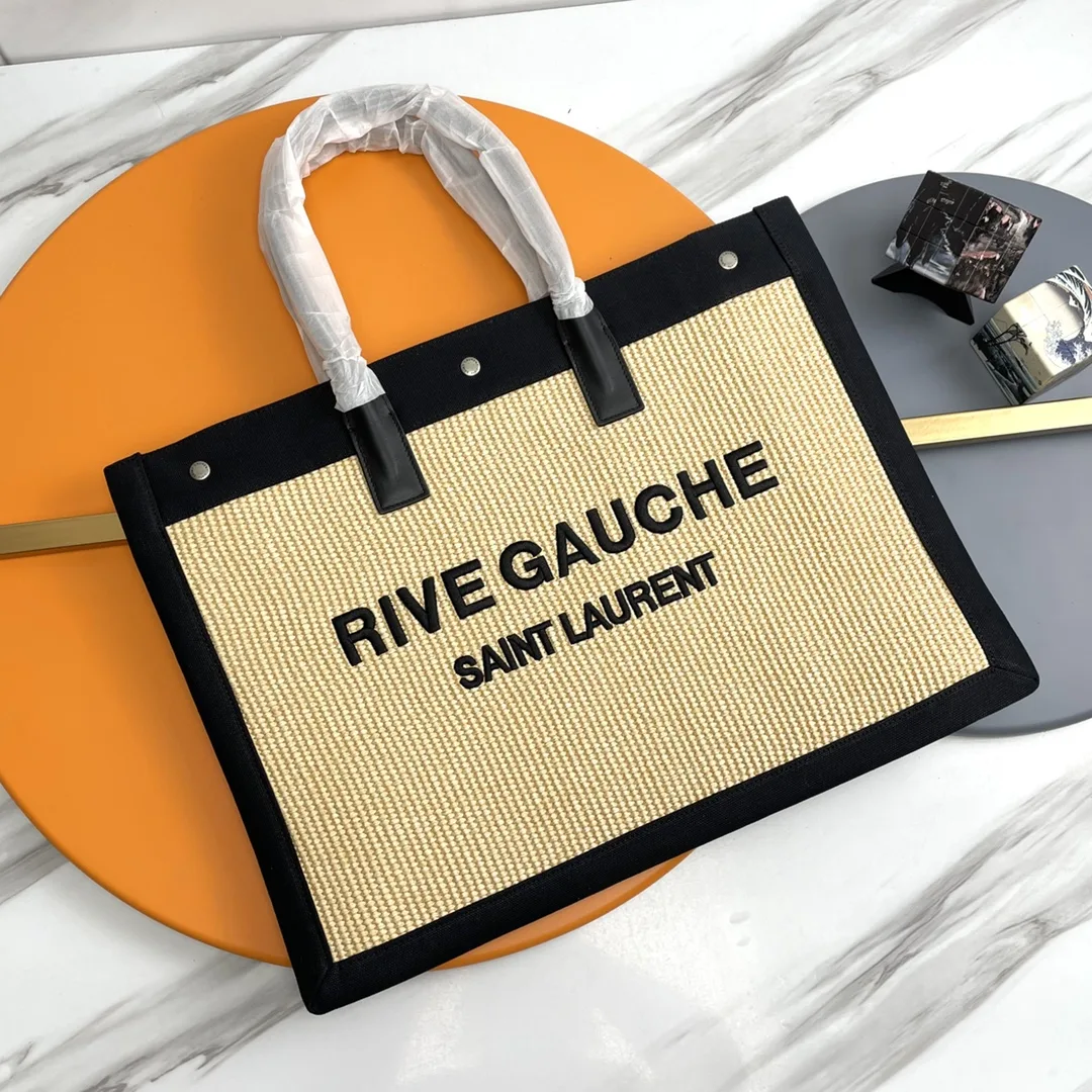 Saint Laurent Woven Leather Tote Bag product photo from LabelPicks