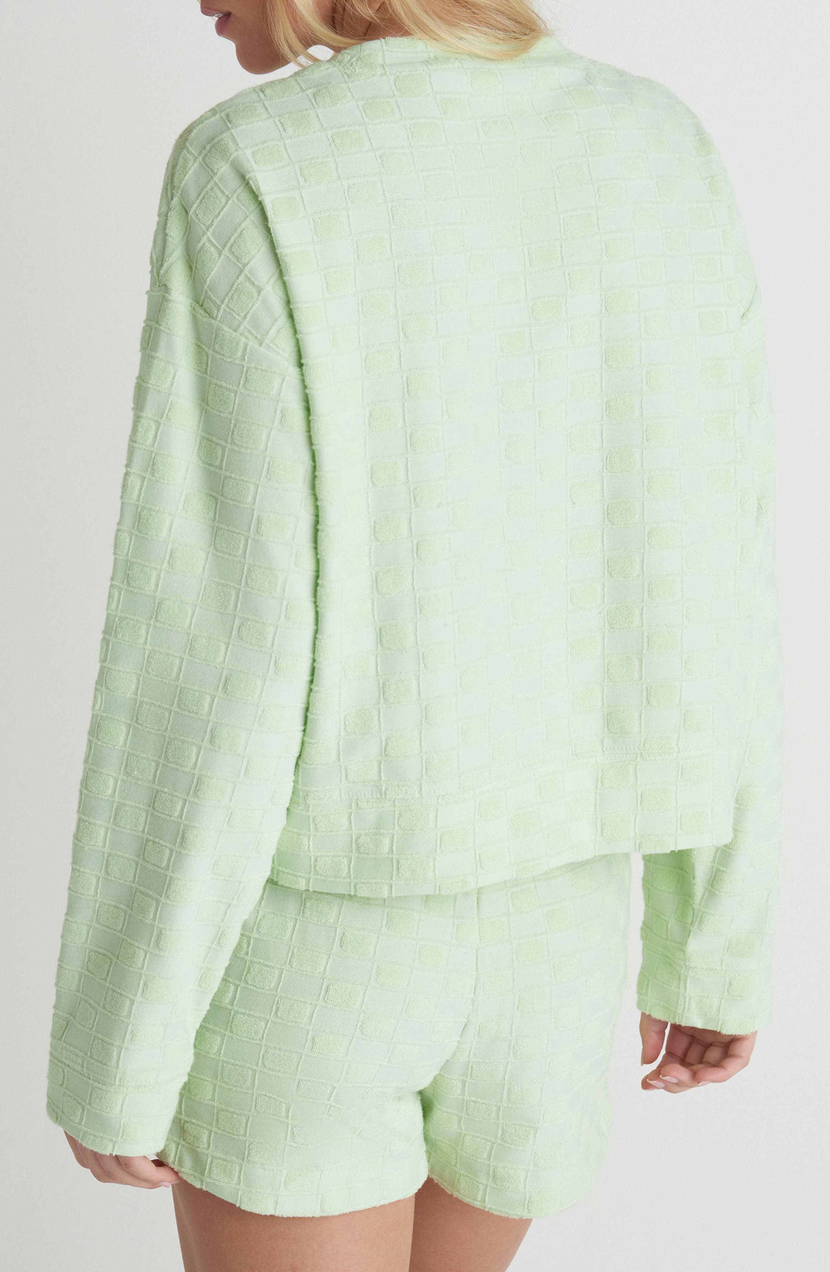 Hurley Venice Boxy Jacquard Terry Sweatshirt