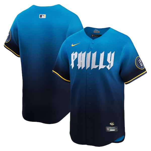 Philadelphia Phillies Nike 2024 City Connect Custom Limited Jersey - Blue